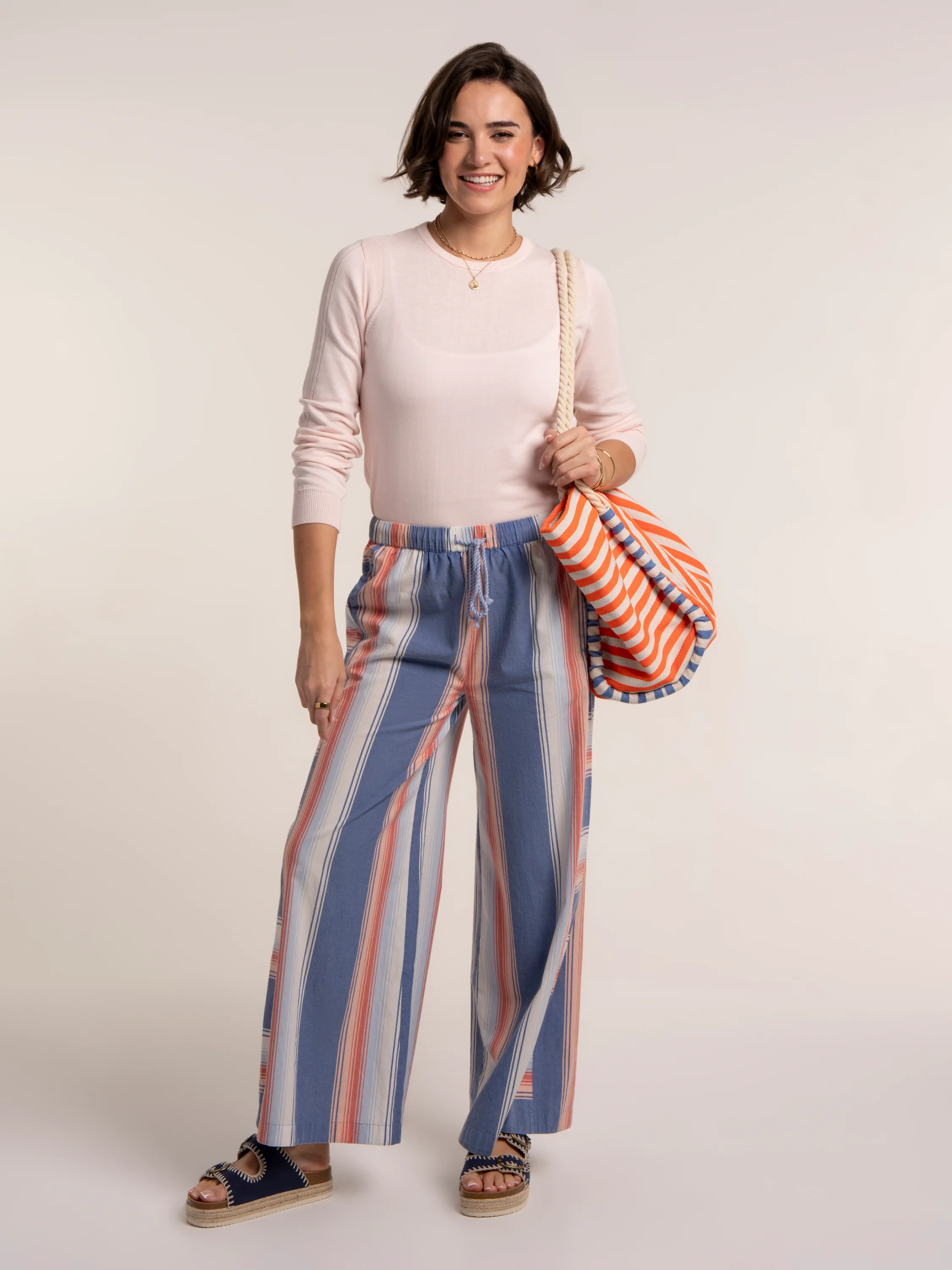 Julieta Stripe Wide Leg Beach Pant - Image 9