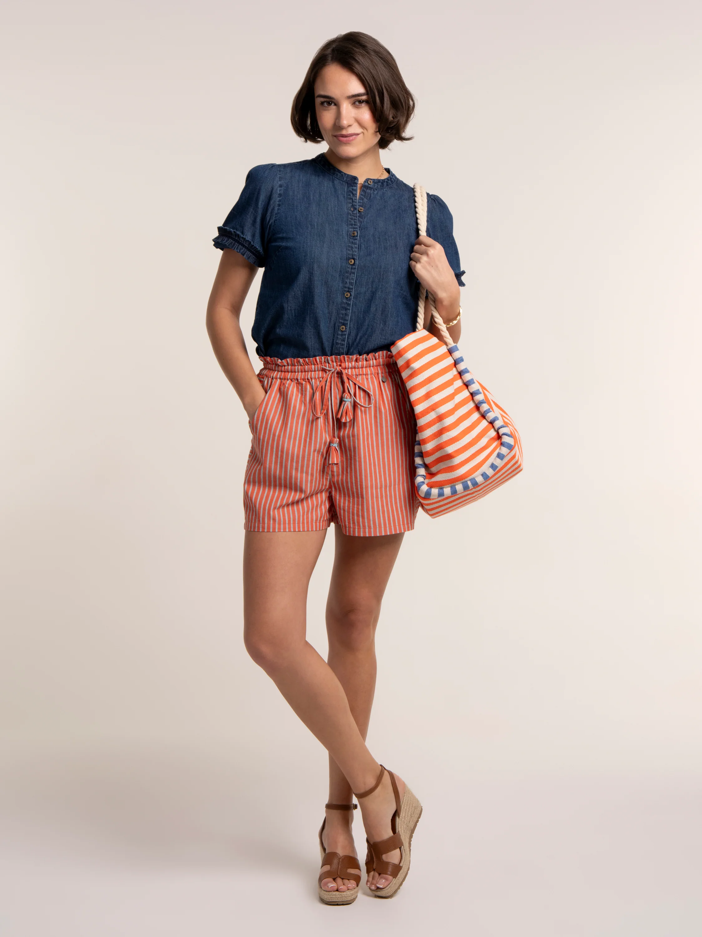 Kalani Stripe Beach Short - Image 6