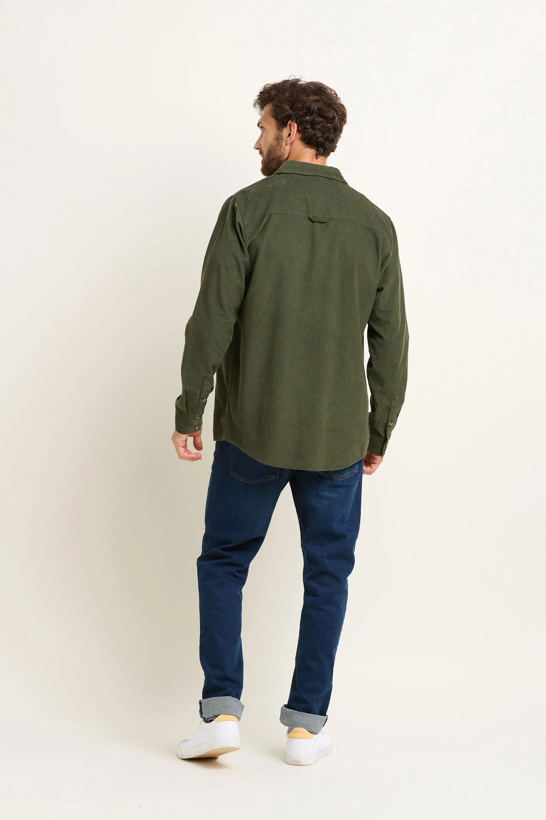 Khaki Corduroy Shirt - Image 3