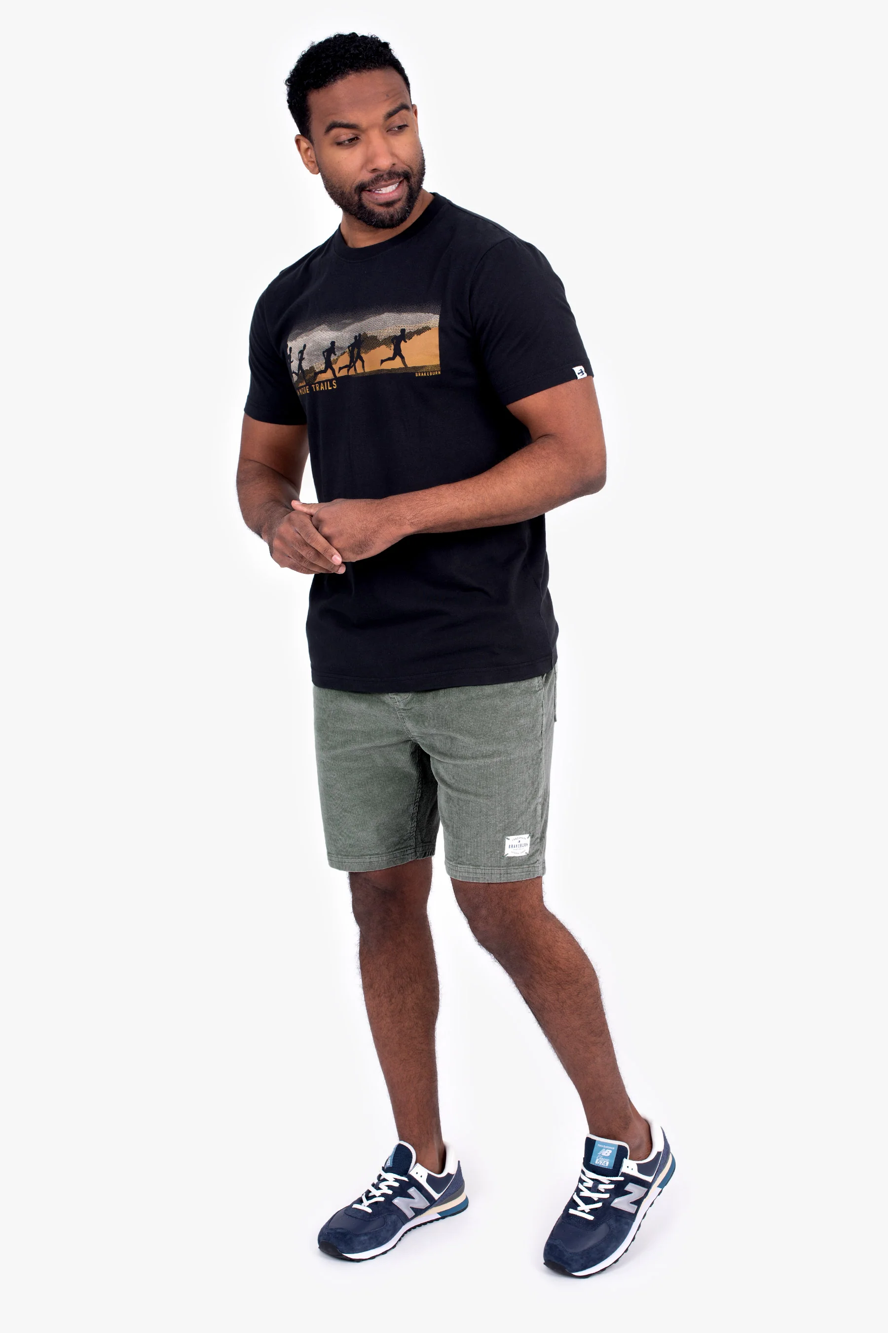 Khaki Corduroy Shorts - Image 3