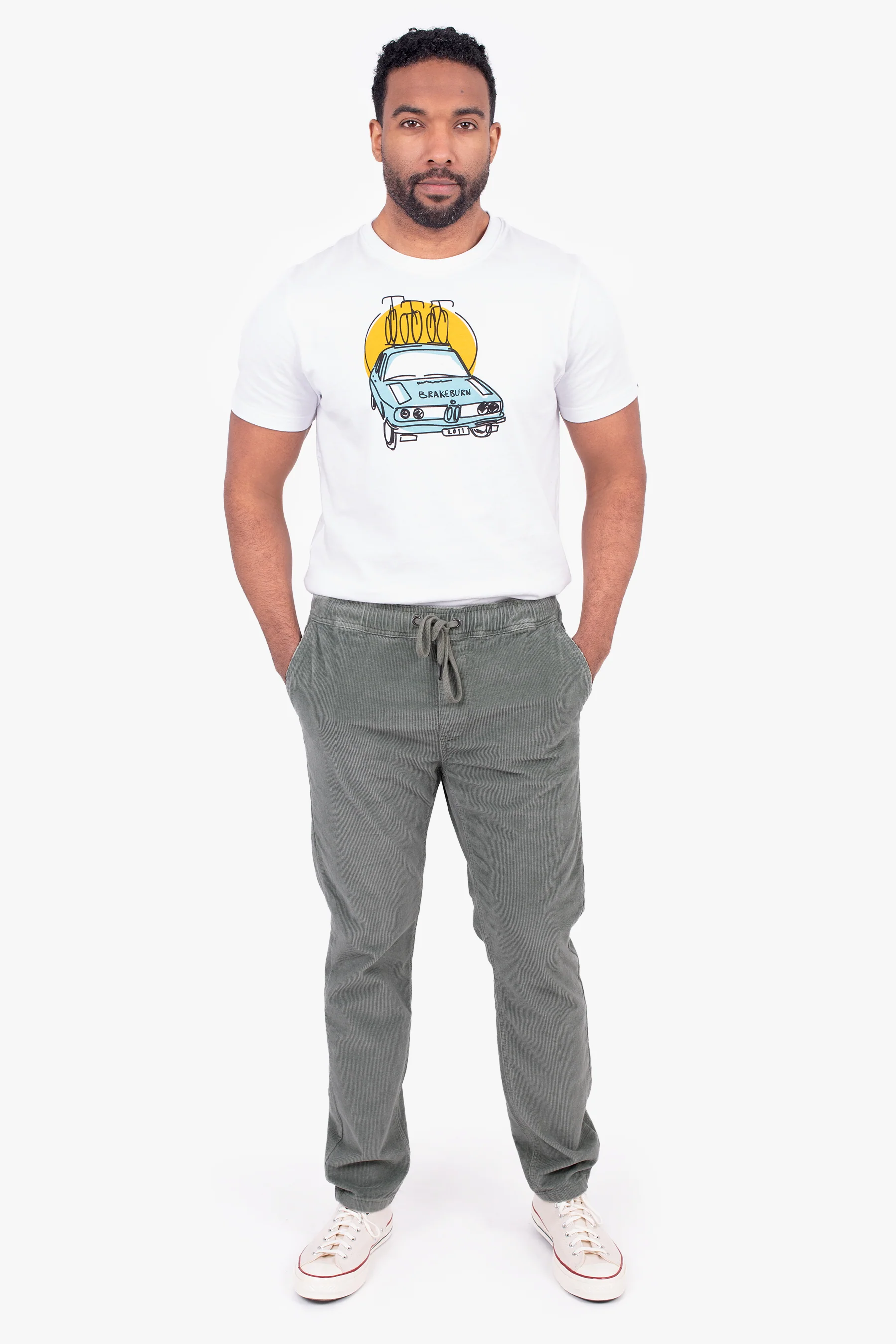 Khaki Corduroy Trousers - Image 5