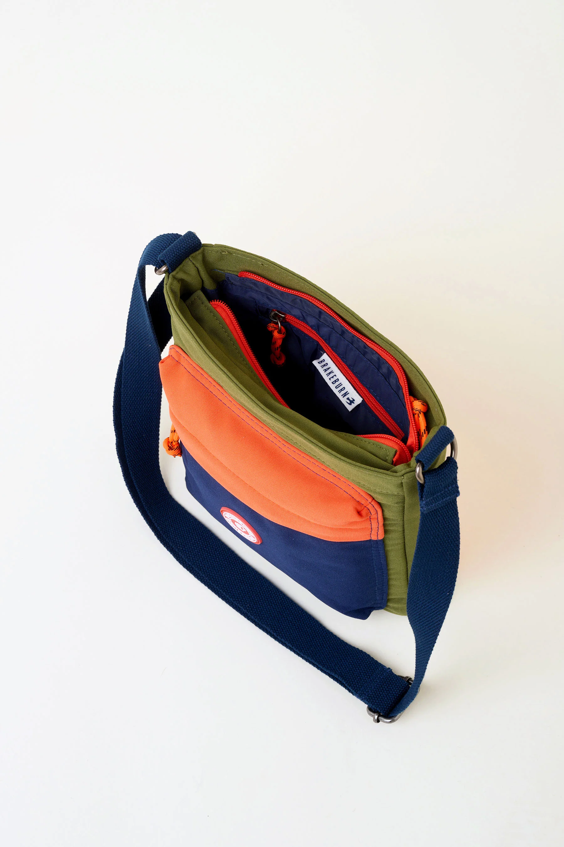 Khaki Large Cross Body Bag - Image 4