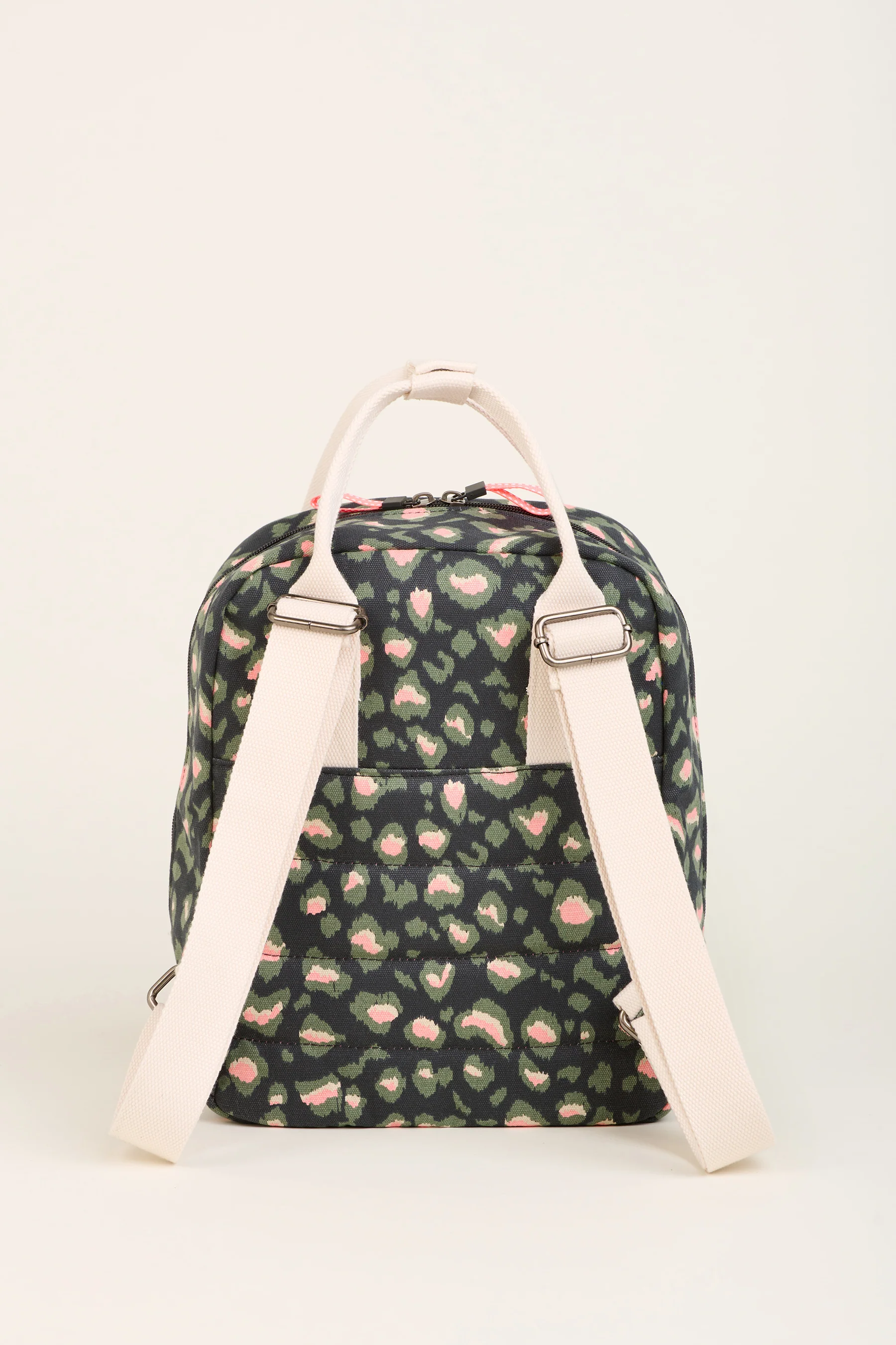 Khaki Leopard Print Classic Backpack - Image 3