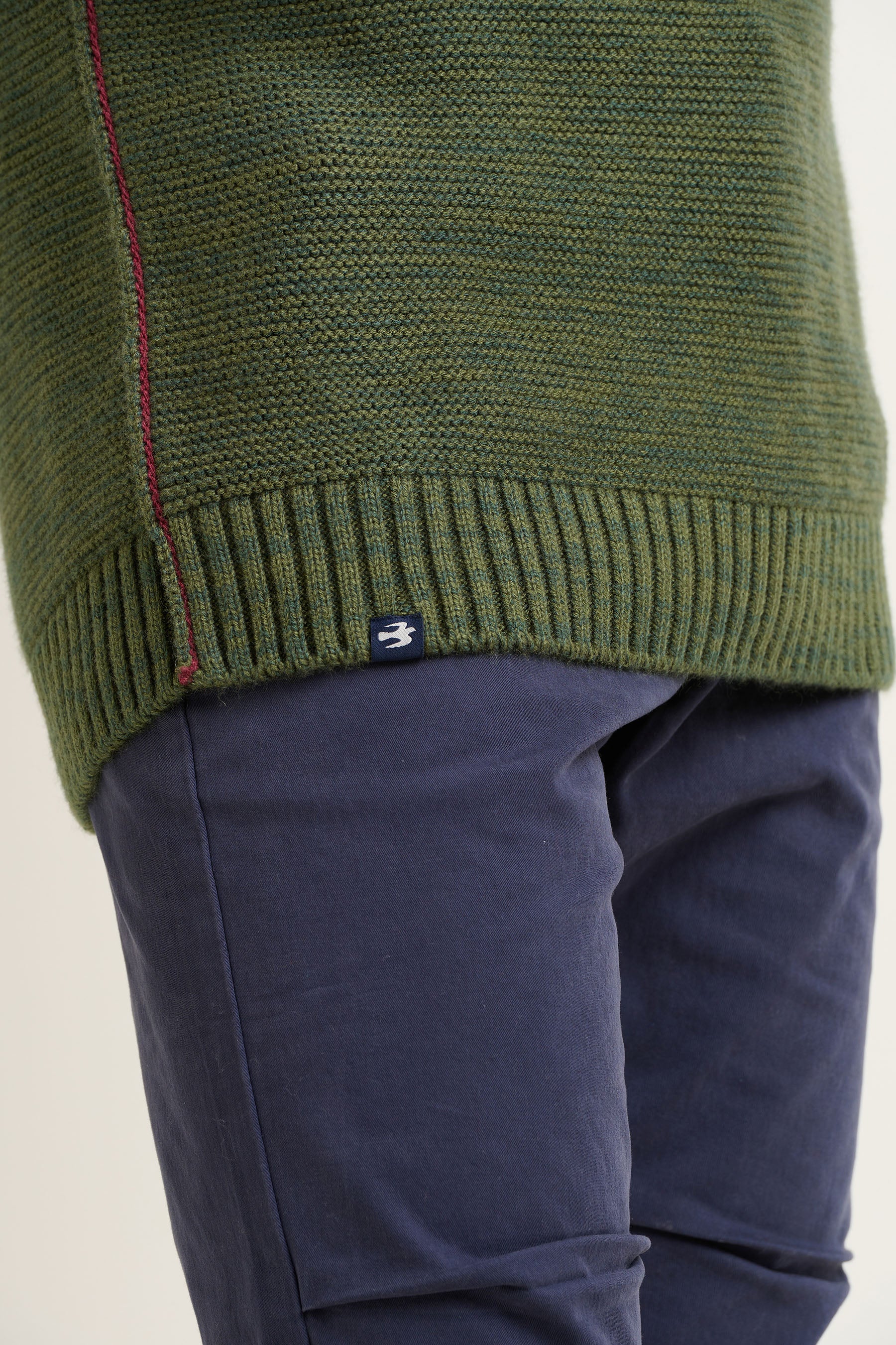 Khaki Quarter Zip Jumper - Image 6