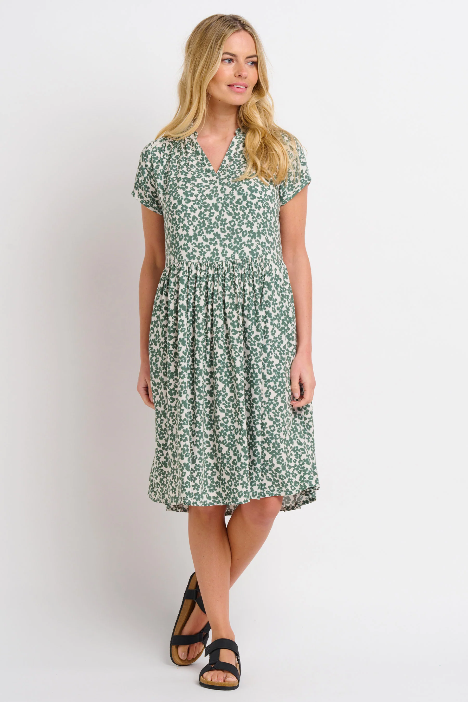 Leopard Floral Dress - Image 3