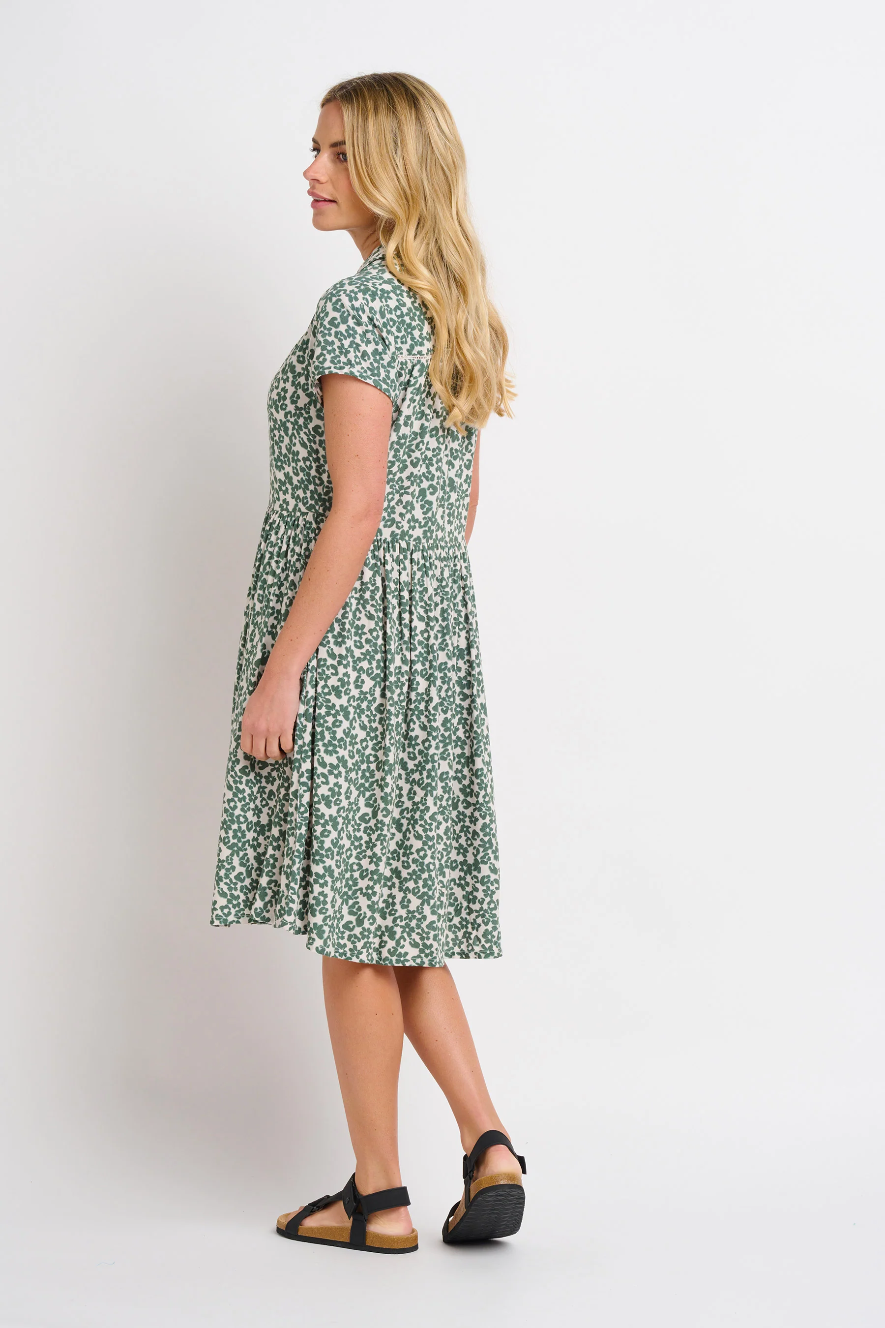 Leopard Floral Dress - Image 4