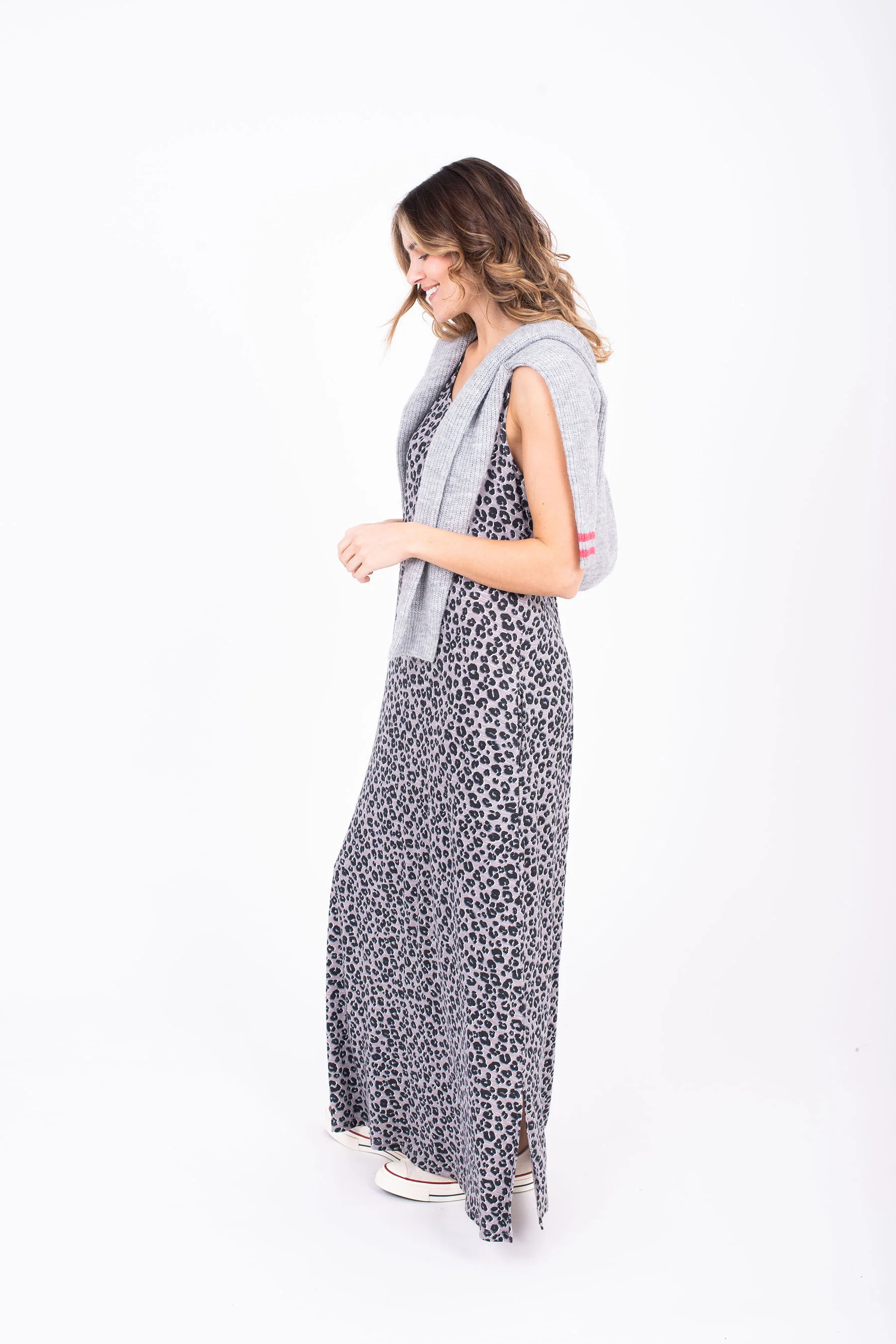 Leopard Spot Maxi Dress - Image 4