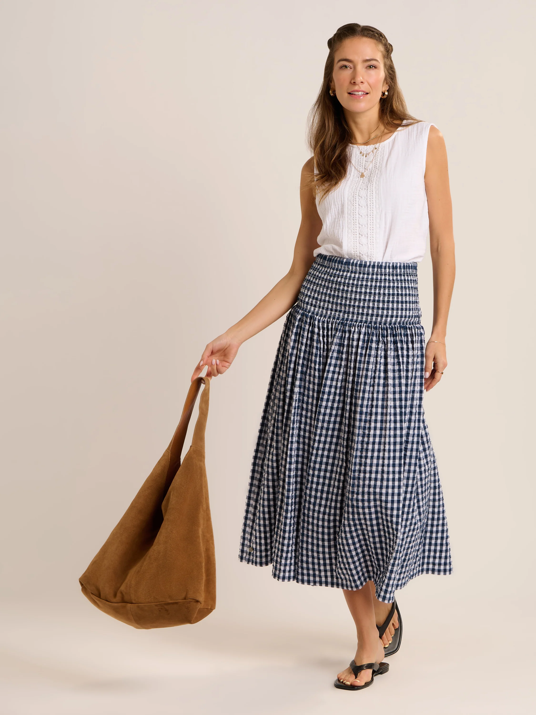 Lilly Double Cloth Sleeveless Blouse - Image 8