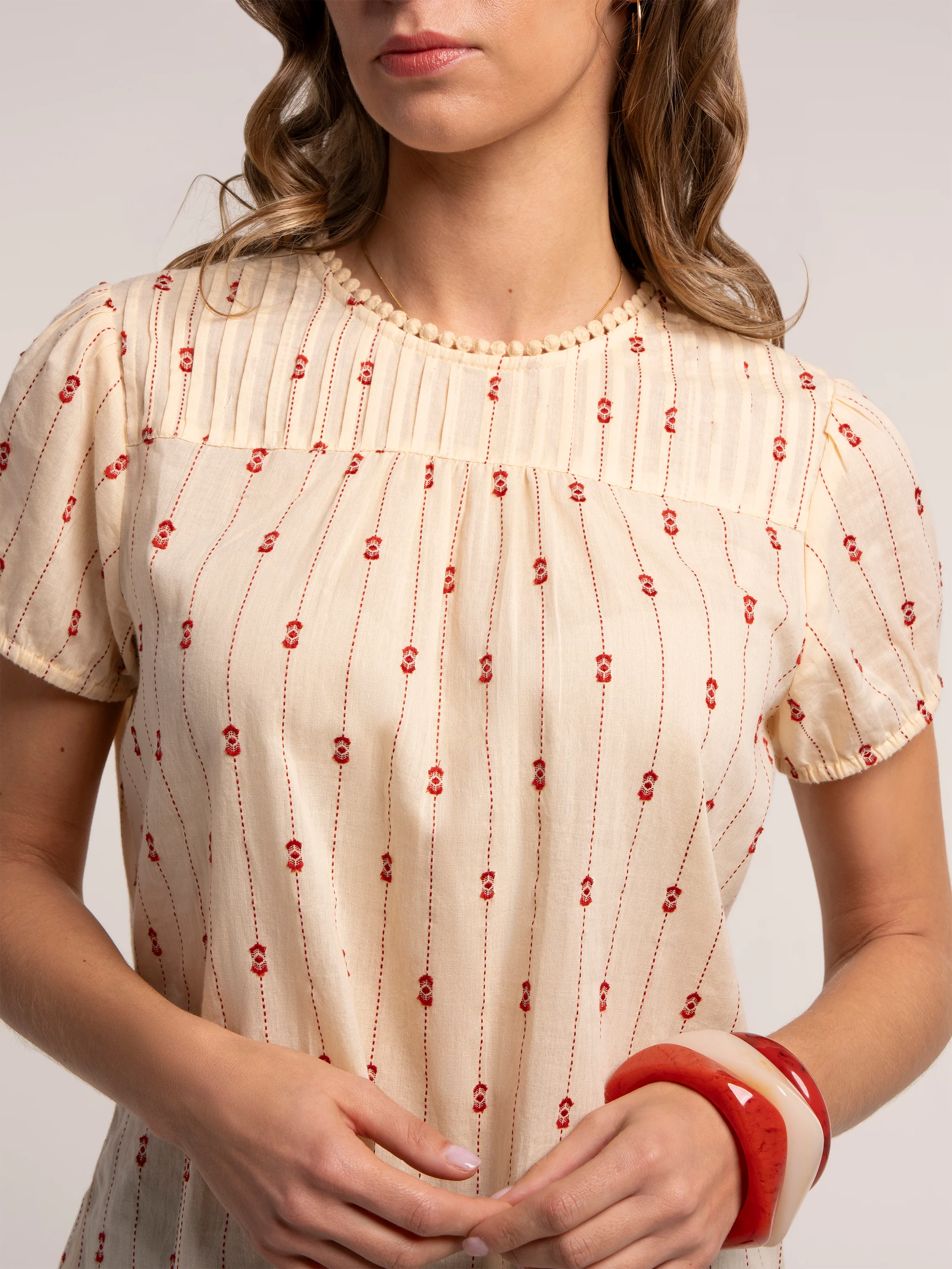 Luna Dobby Blouse - Image 8