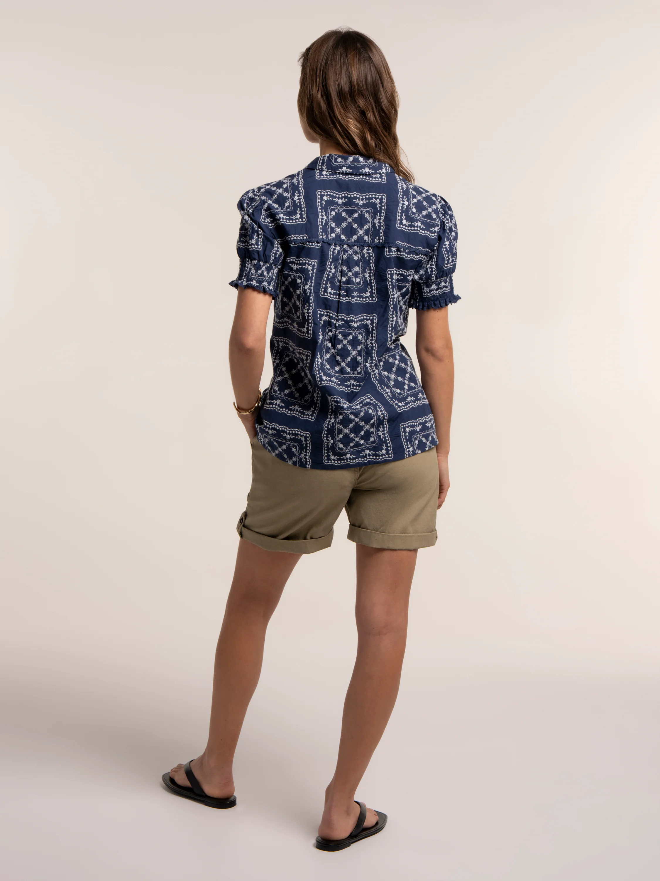 Marine Embroidered Blouse - Image 3