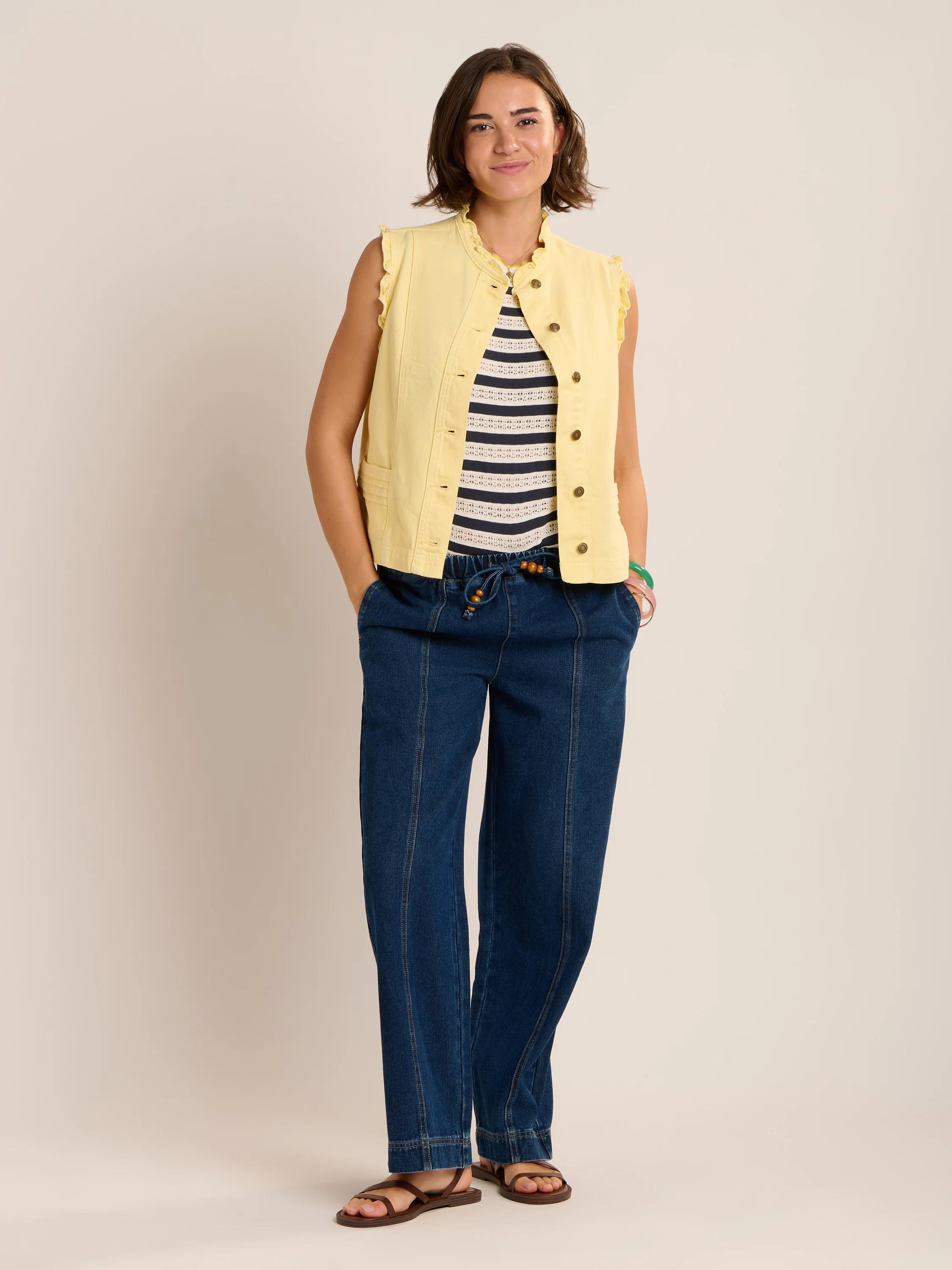 Mariposa Denim Waistcoat - Image 7