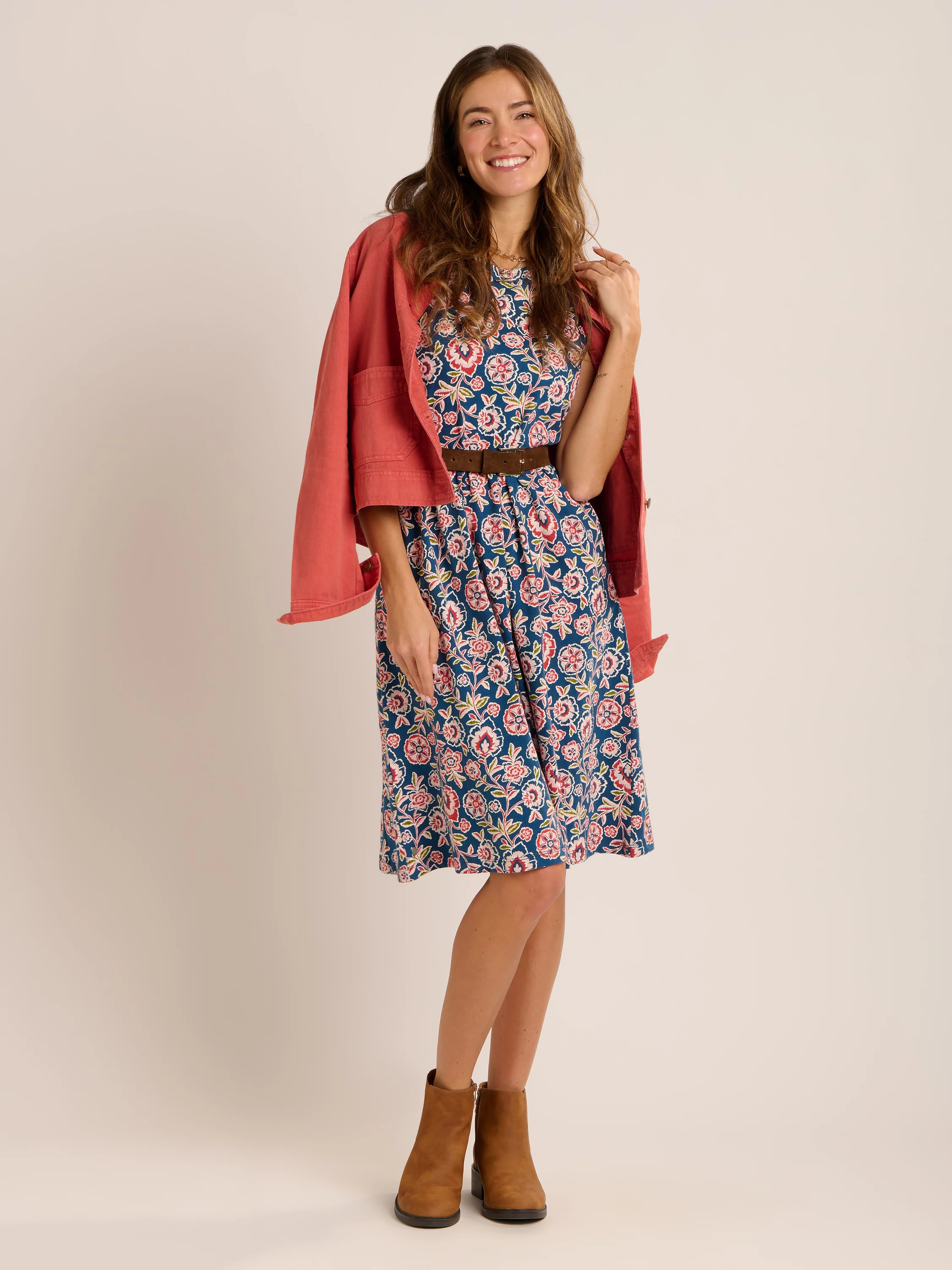Mary Jersey Knee Length Dress
