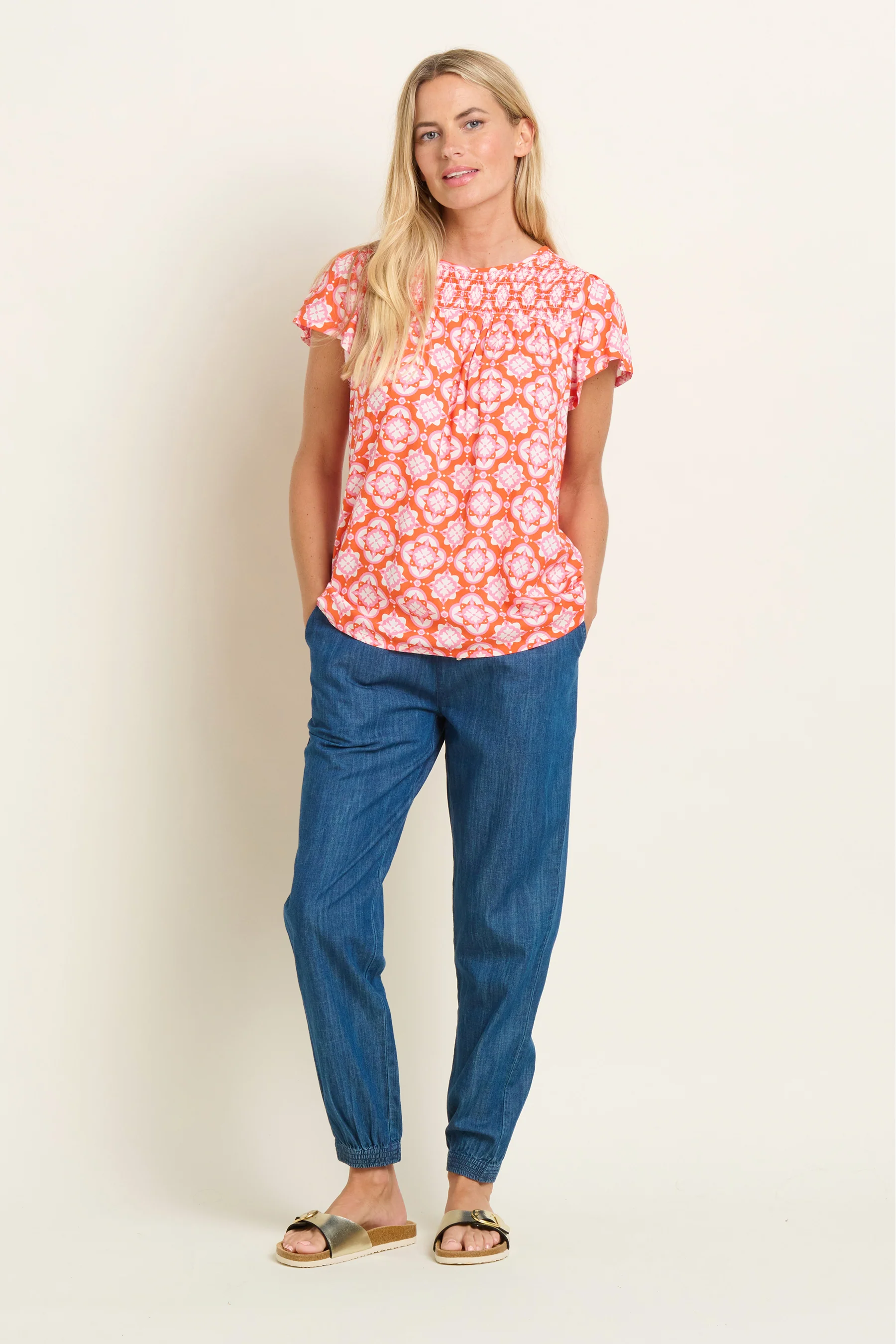 Moroccan Tile Blouse - Image 4
