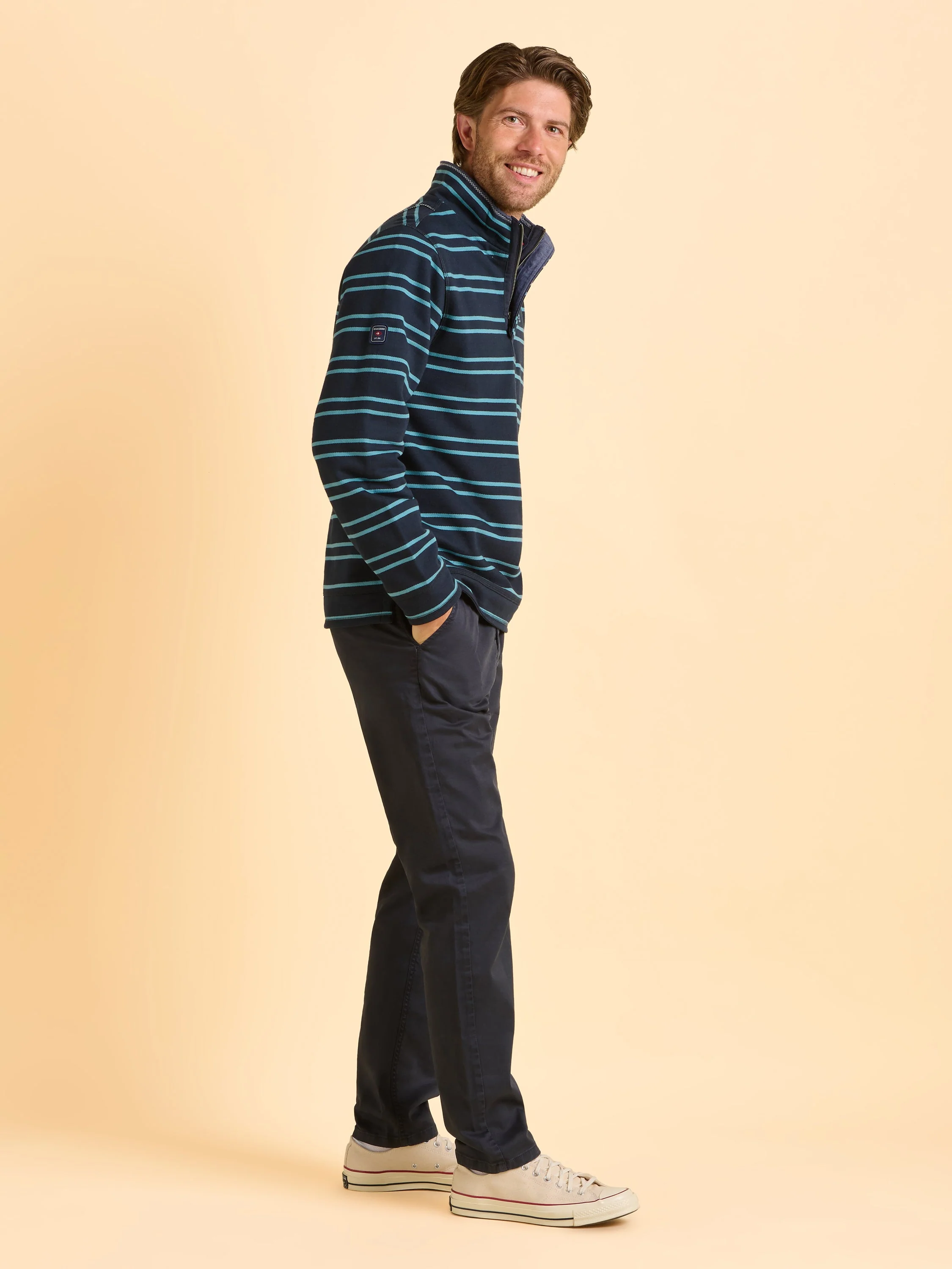 Mudeford Quarter Zip Sweatshirt - Image 3