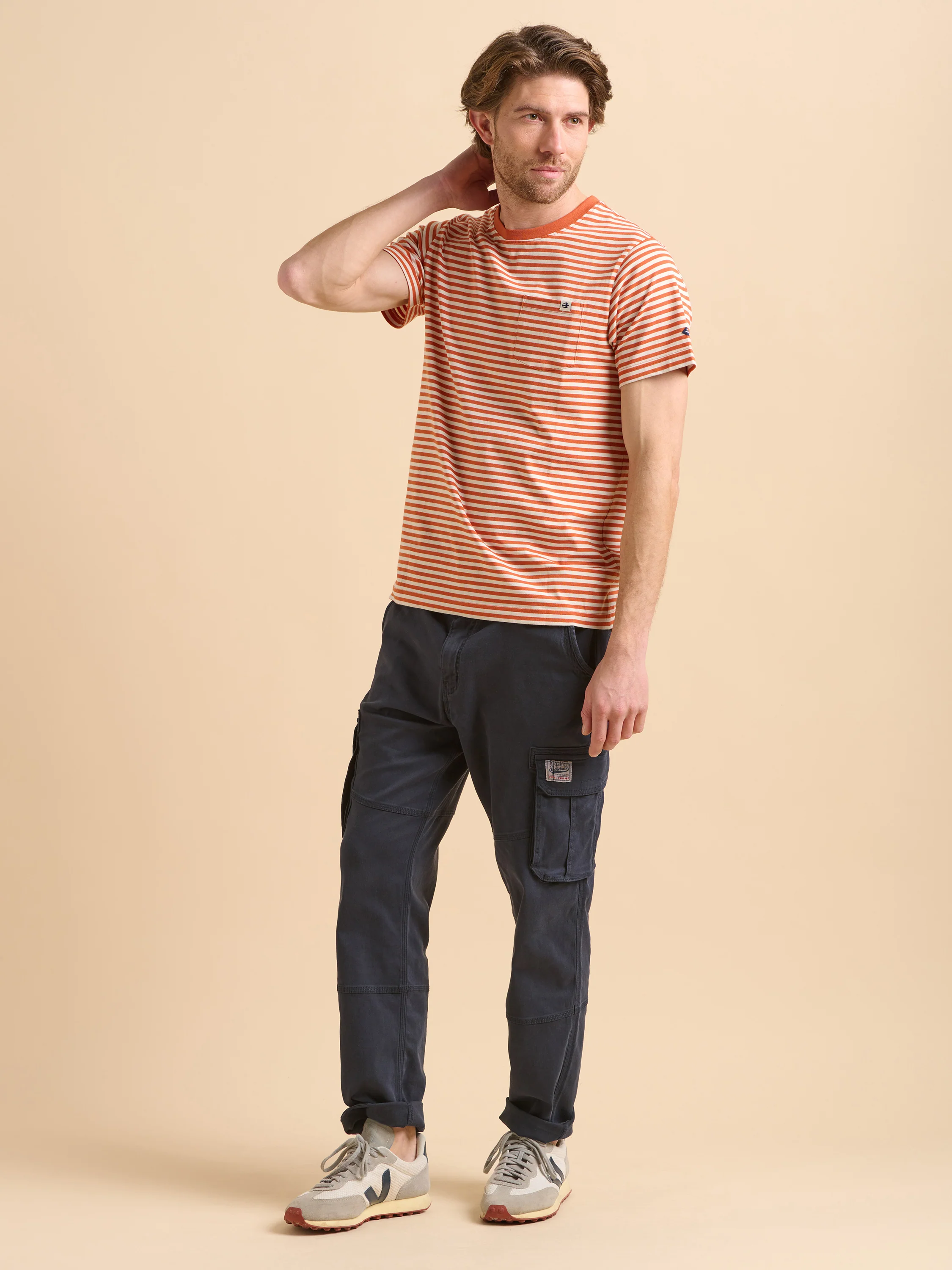 Navy Cargo Trousers