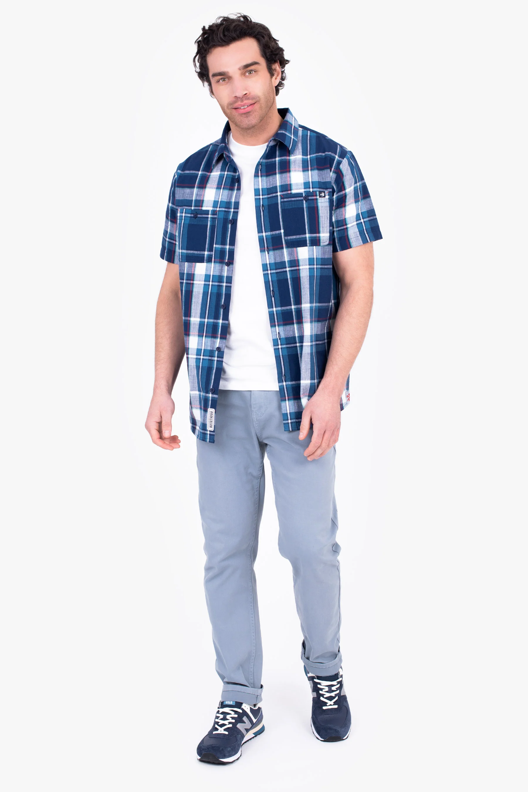 Navy Check Shirt - Image 4
