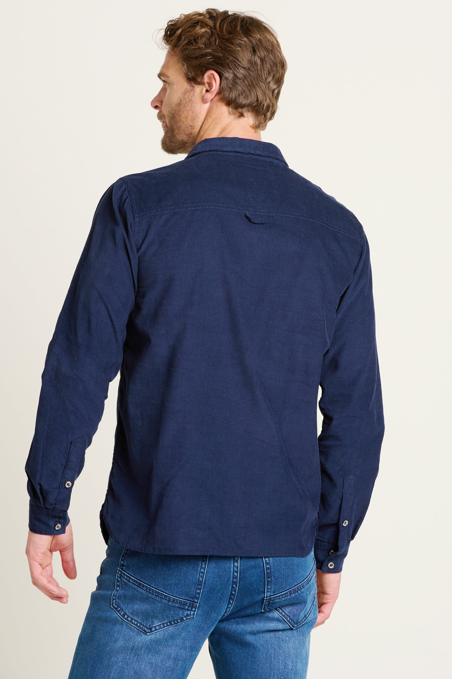 Navy Corduroy Shirt - Image 2