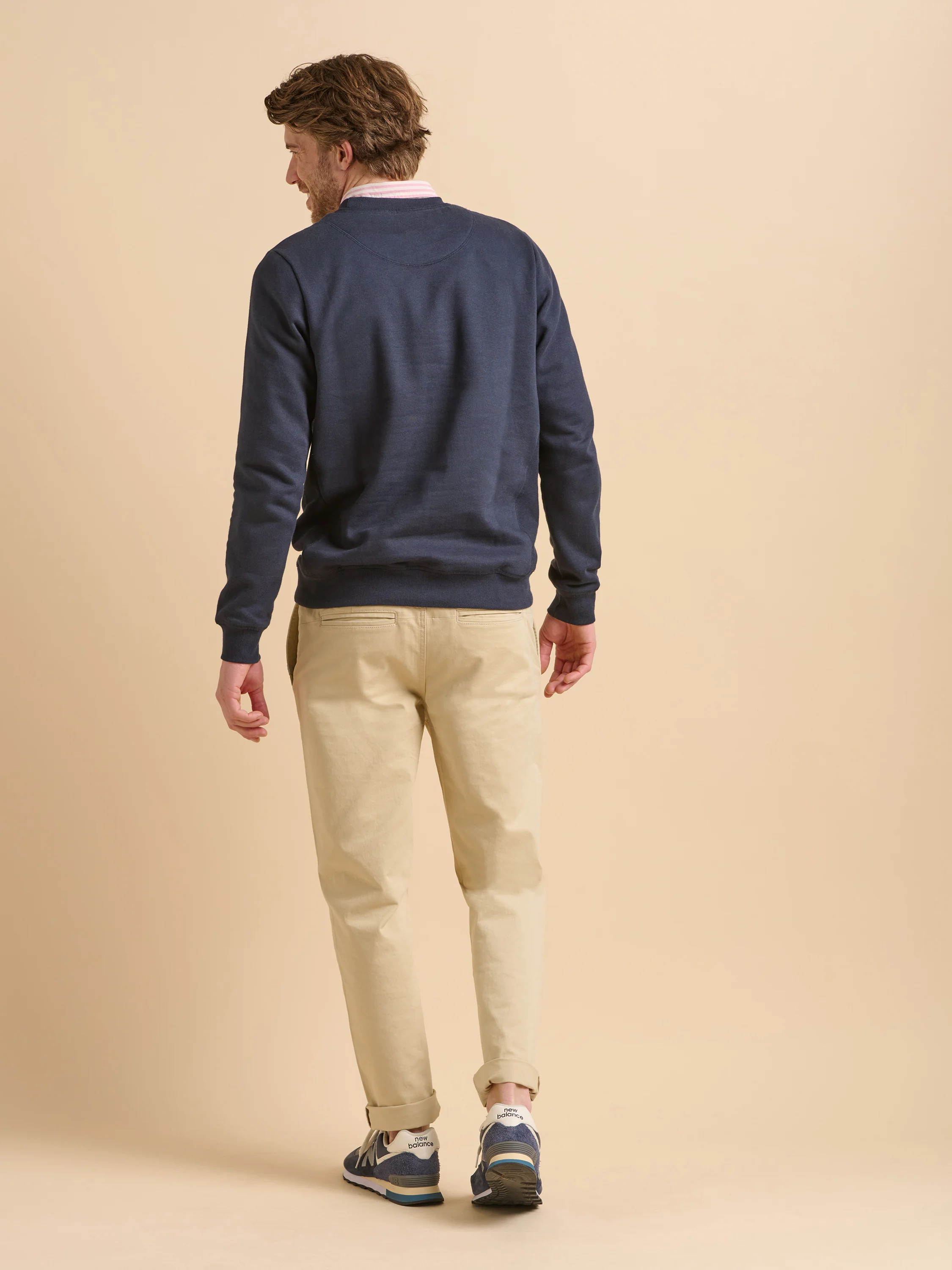 Navy Custom Crew Neck Sweat - Image 2