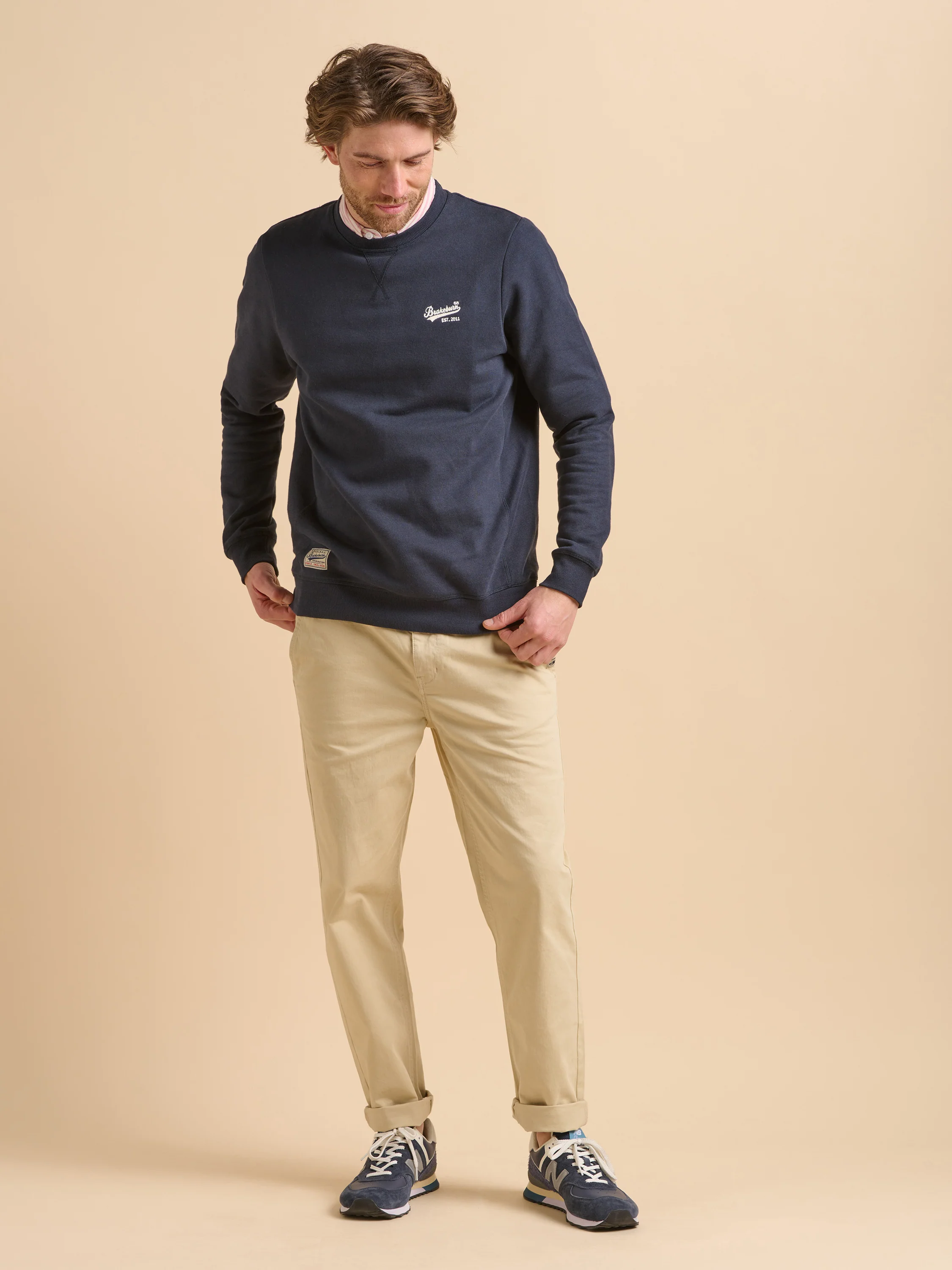 Navy Custom Crew Neck Sweat - Image 6