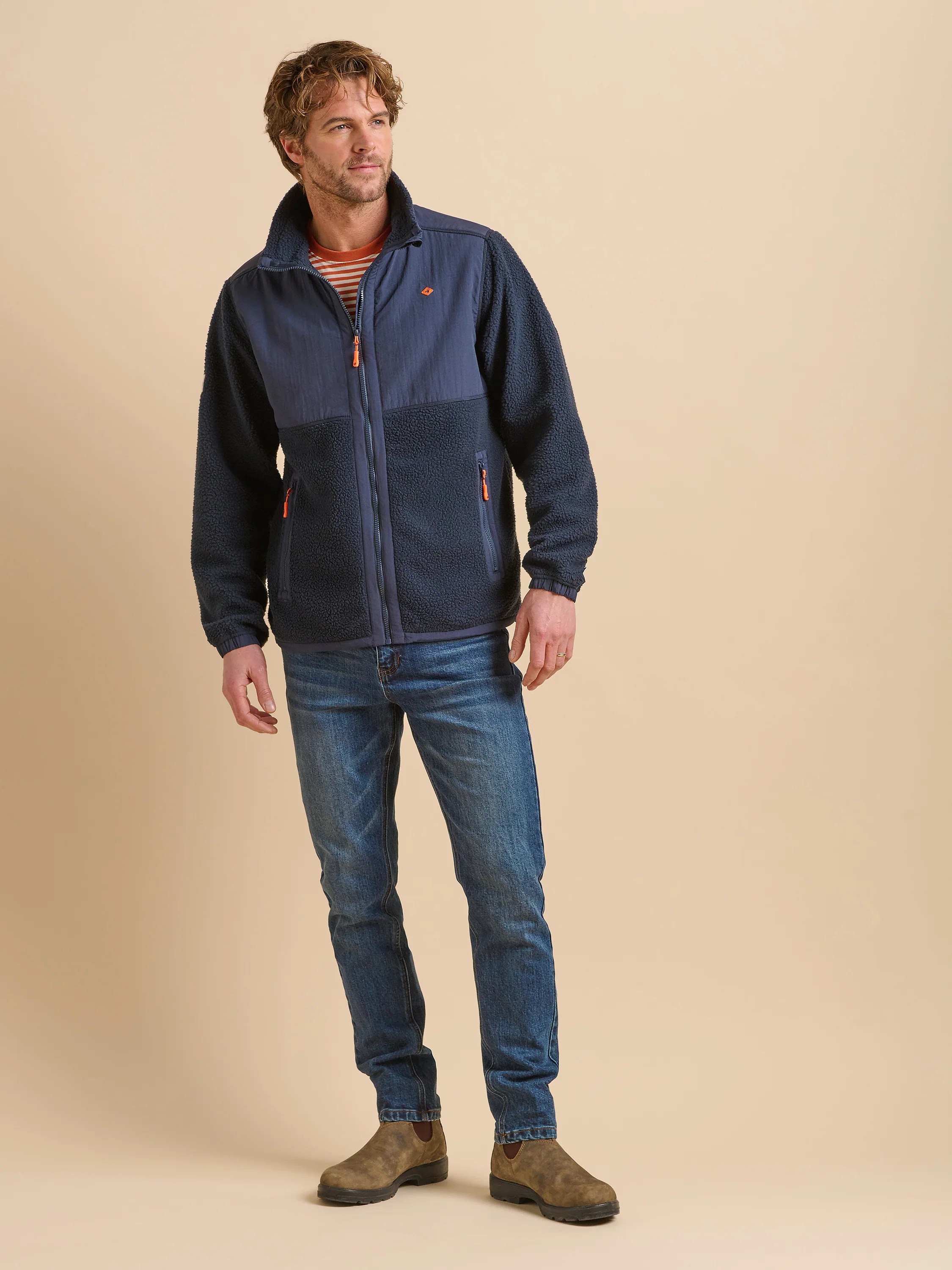 Navy Fleece Jacket