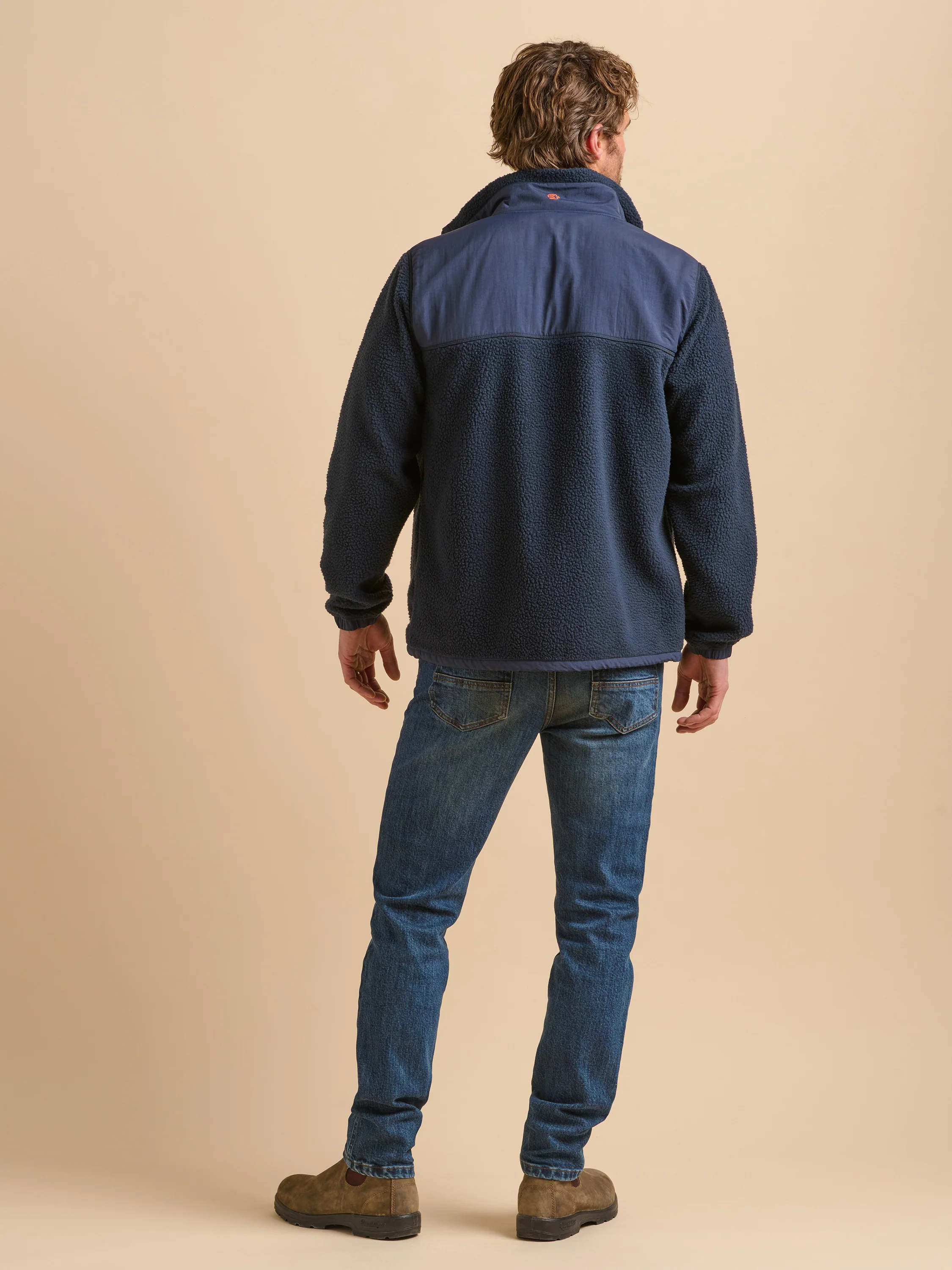 Navy Fleece Jacket - Image 5