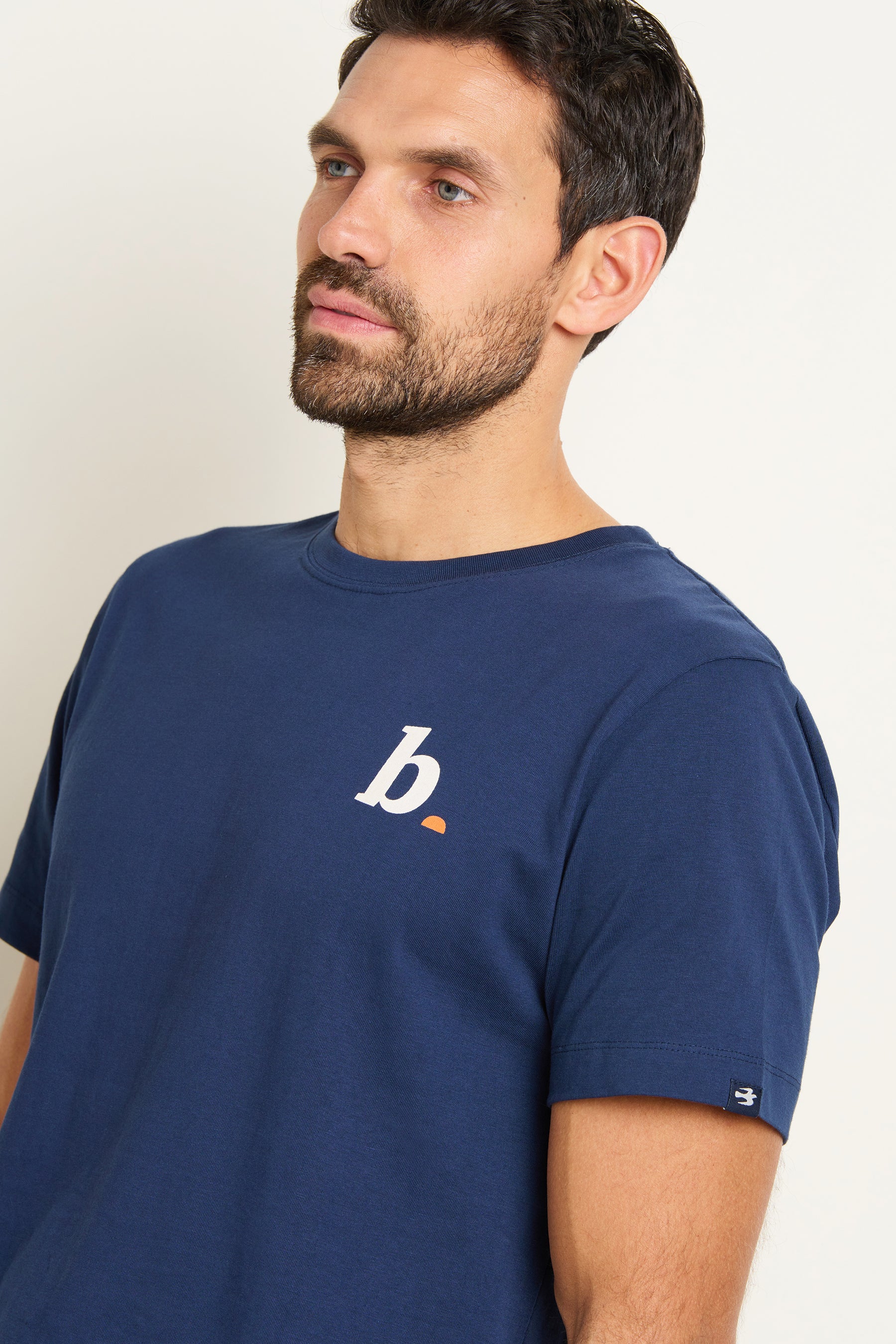 Navy Logo Tee - Image 3