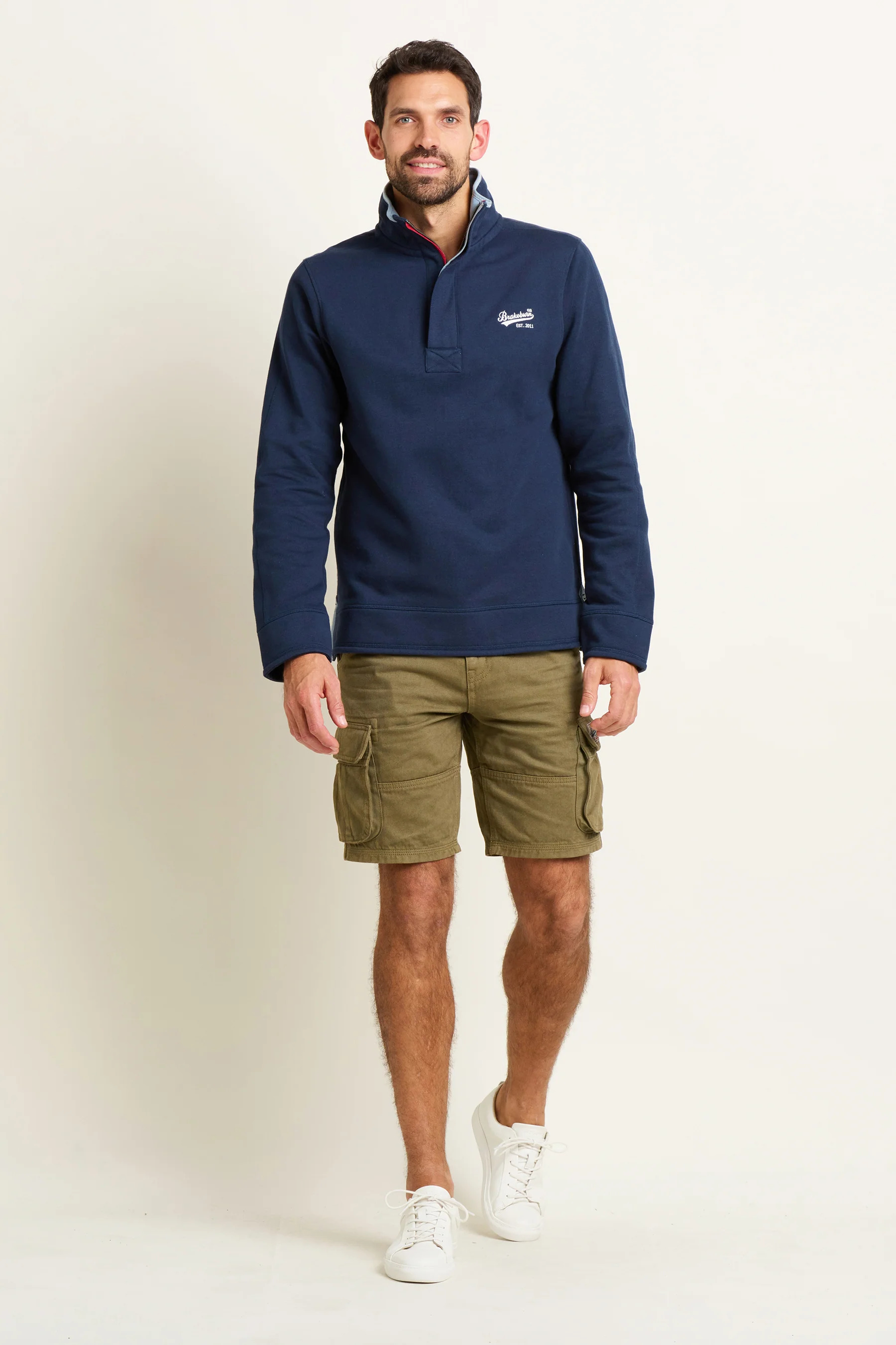 Navy Quarter Zip Sweat - Image 2