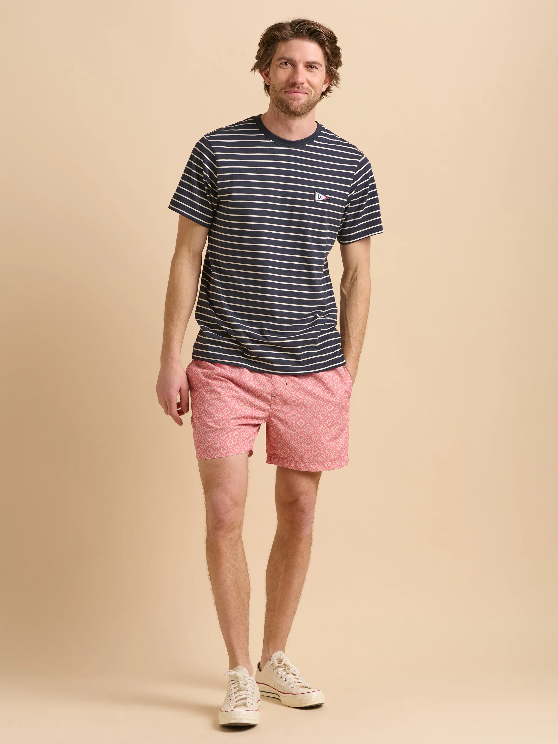 Navy Stripe Flag Tee - Image 2
