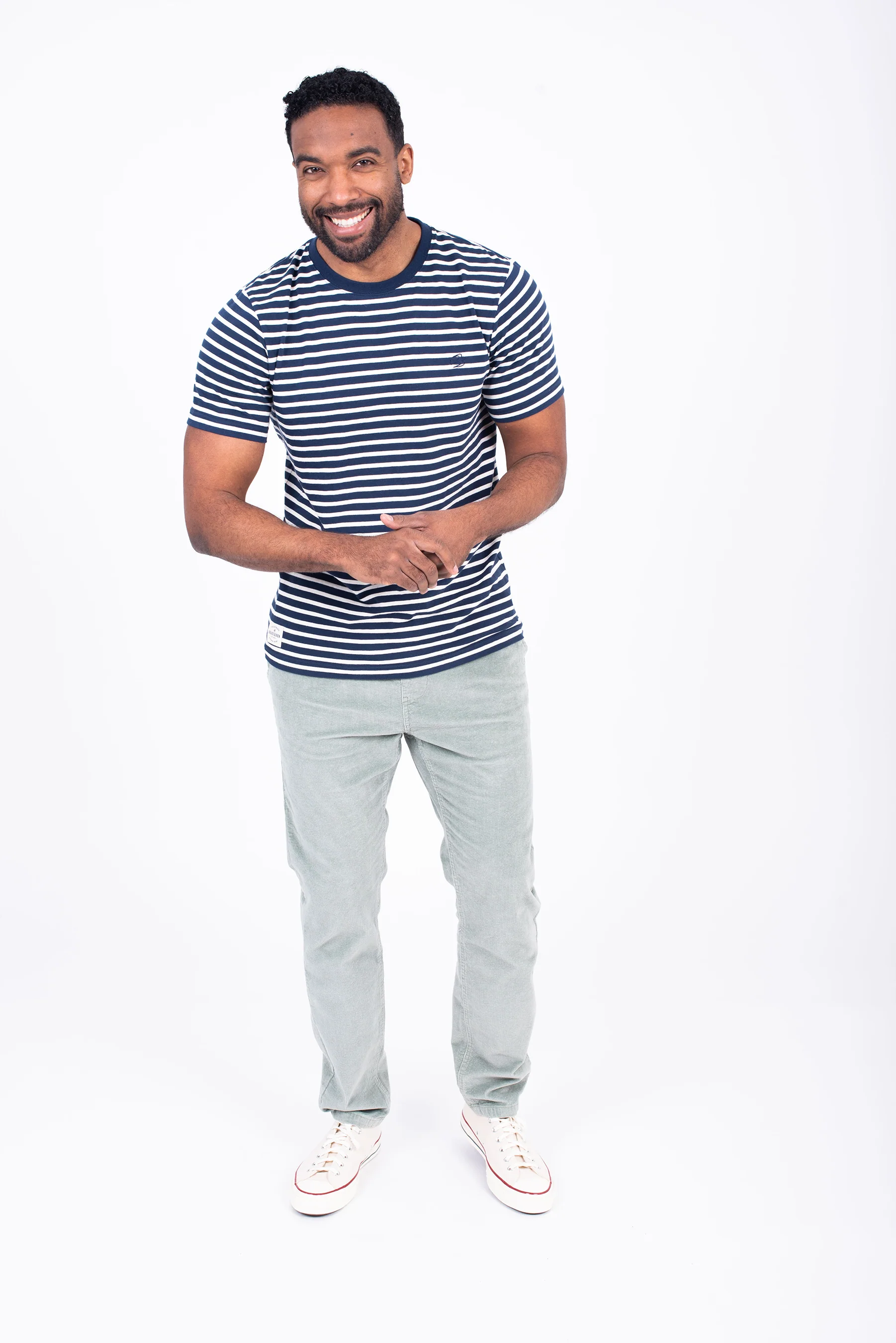 Navy Stripe Tee - Image 3