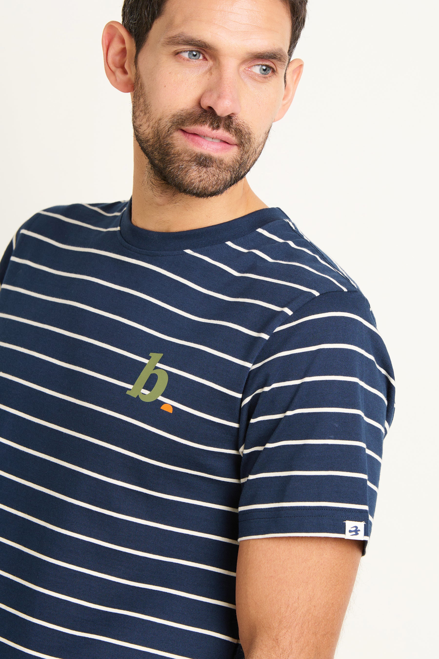 Navy Stripe Tee - Image 4