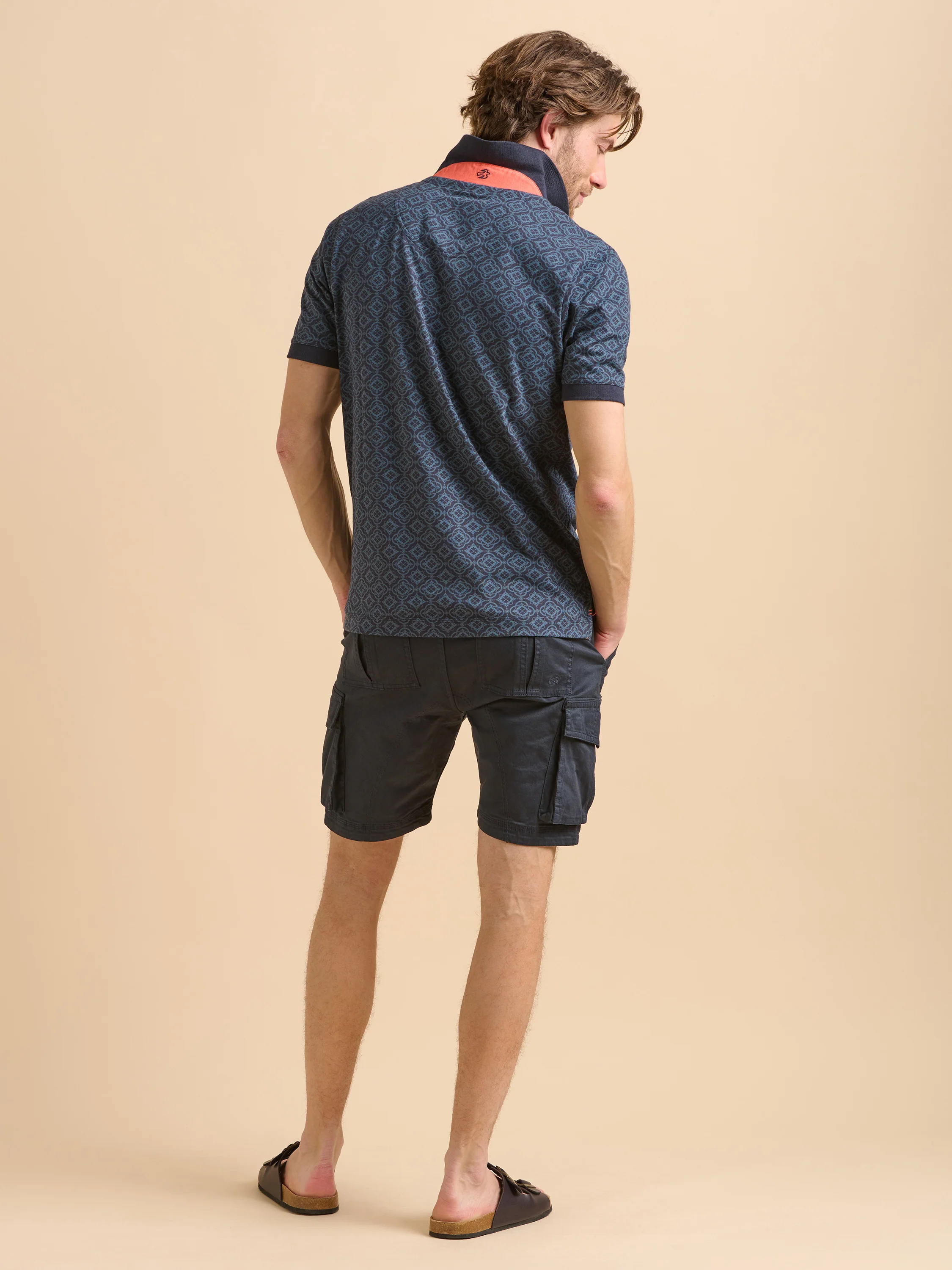 Navy Tile Polo - Image 5