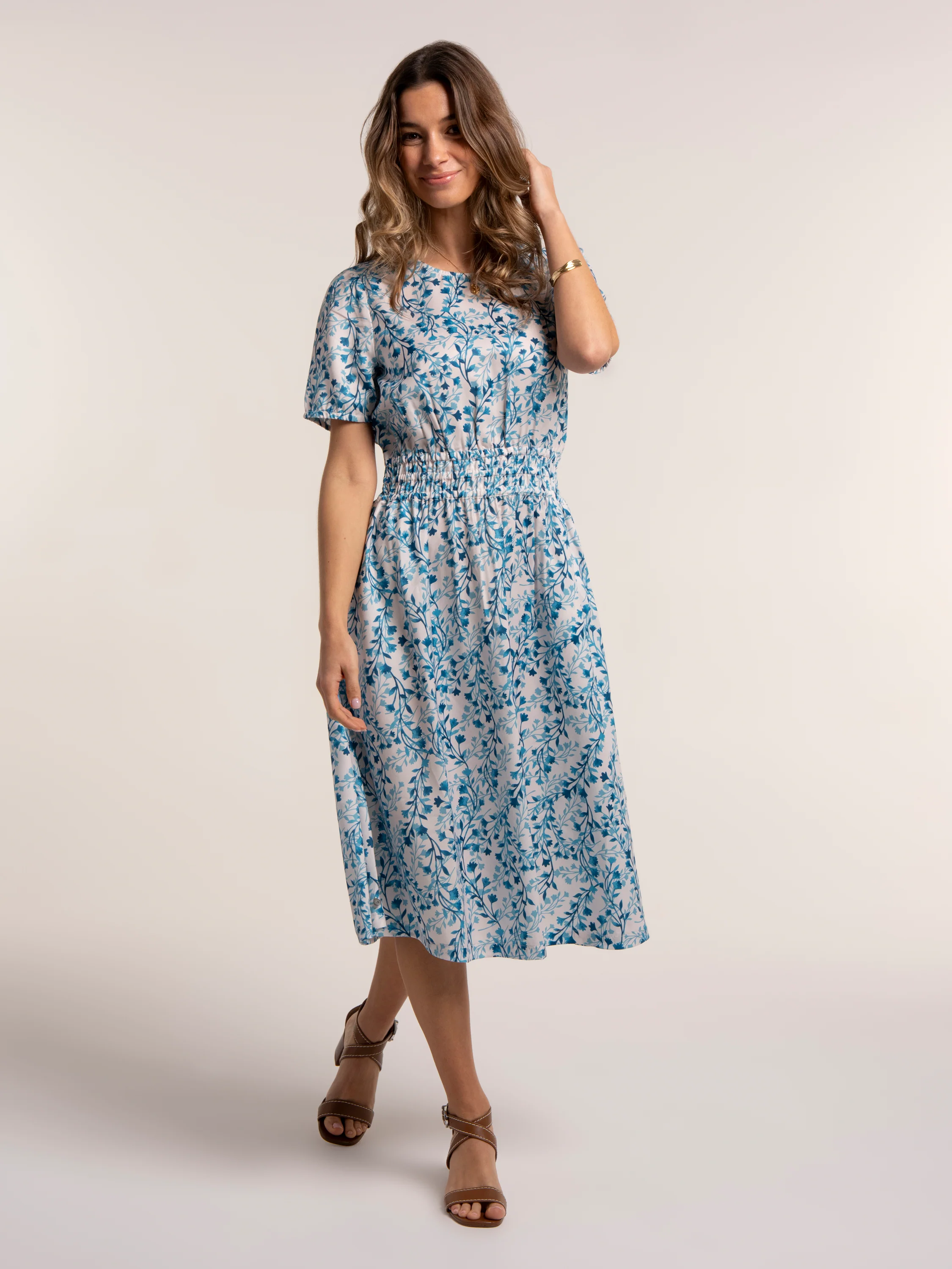 Nicoli Printed Midi Dress - Image 7