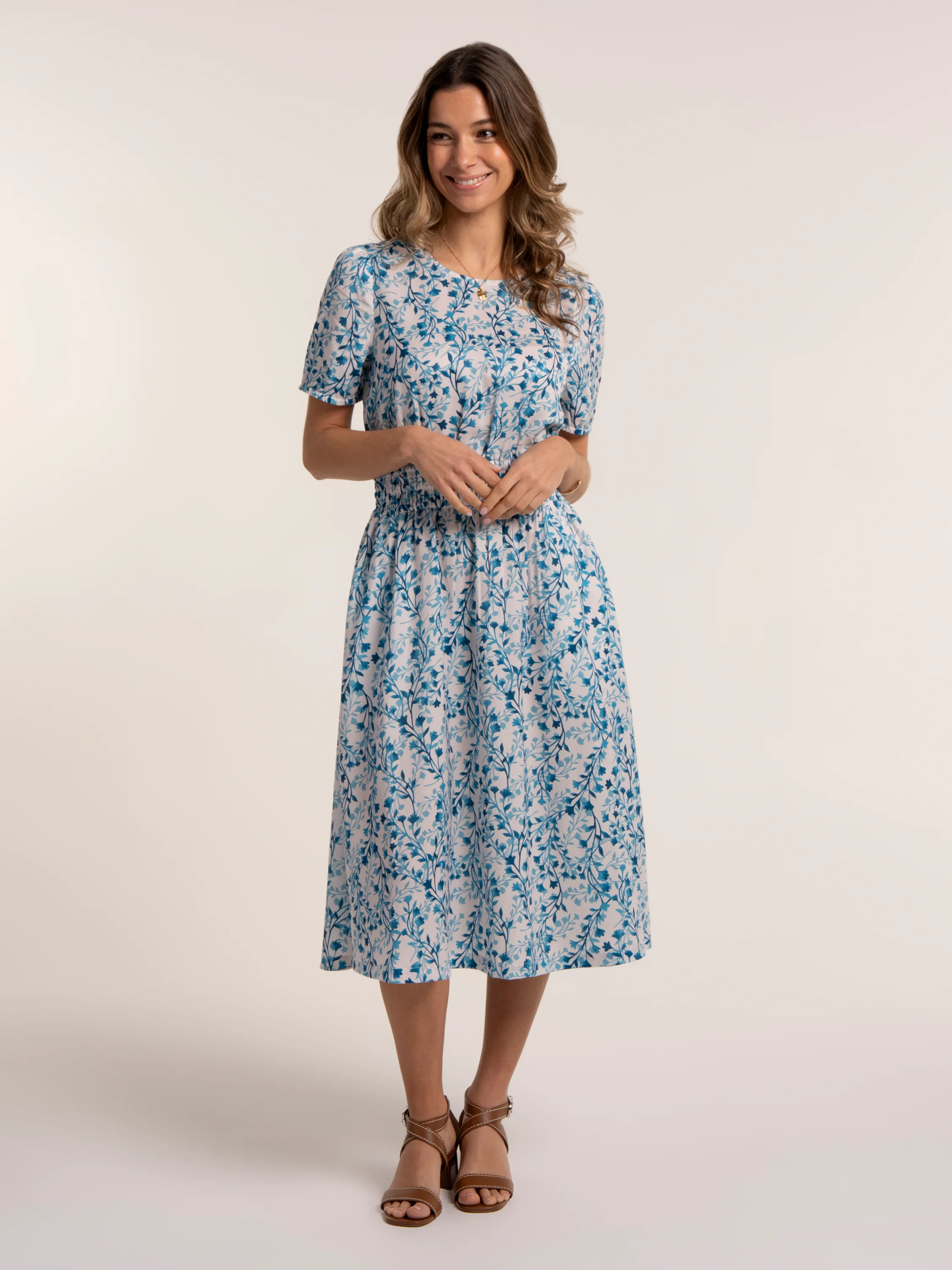 Nicoli Printed Midi Dress - Image 9