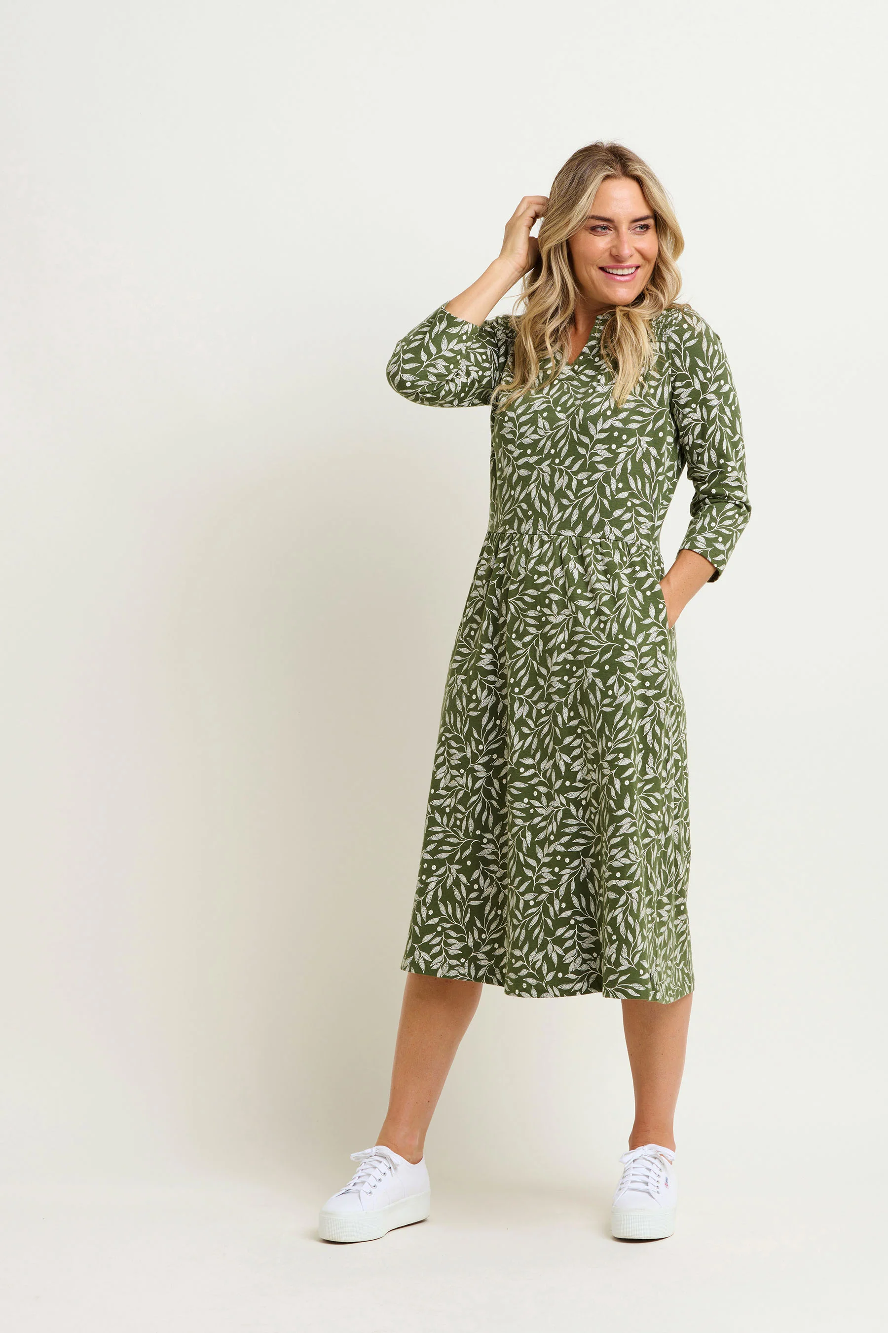 Orchard Leaf Midi Dress - Image 5