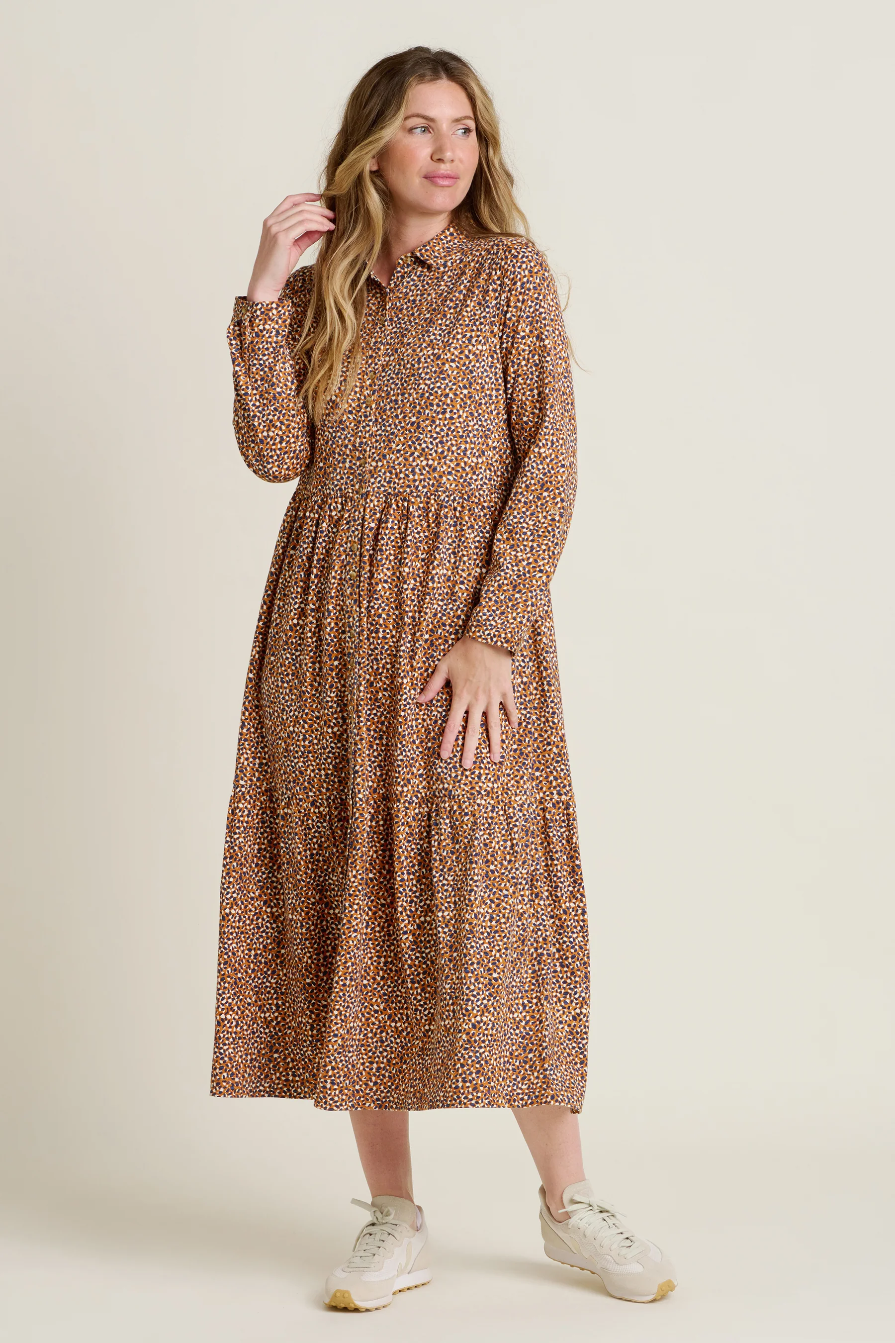 Painted Spot Maxi Dress - Image 3