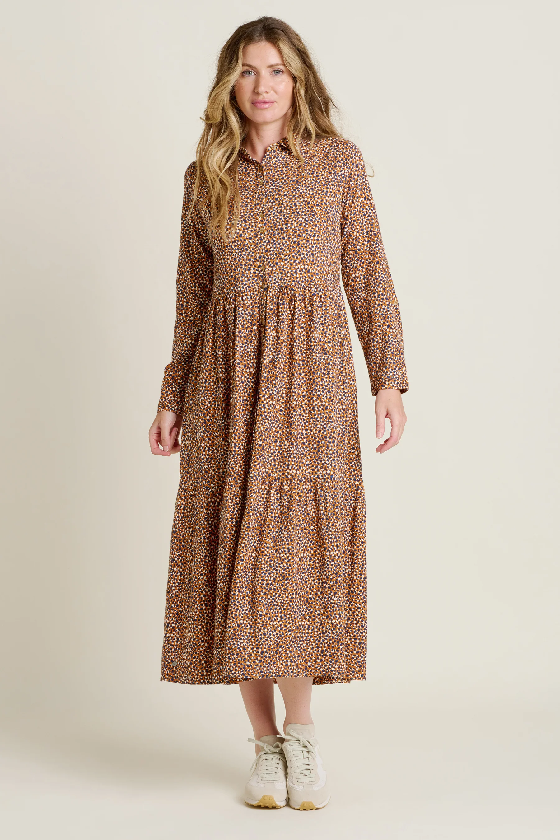 Painted Spot Maxi Dress - Image 4