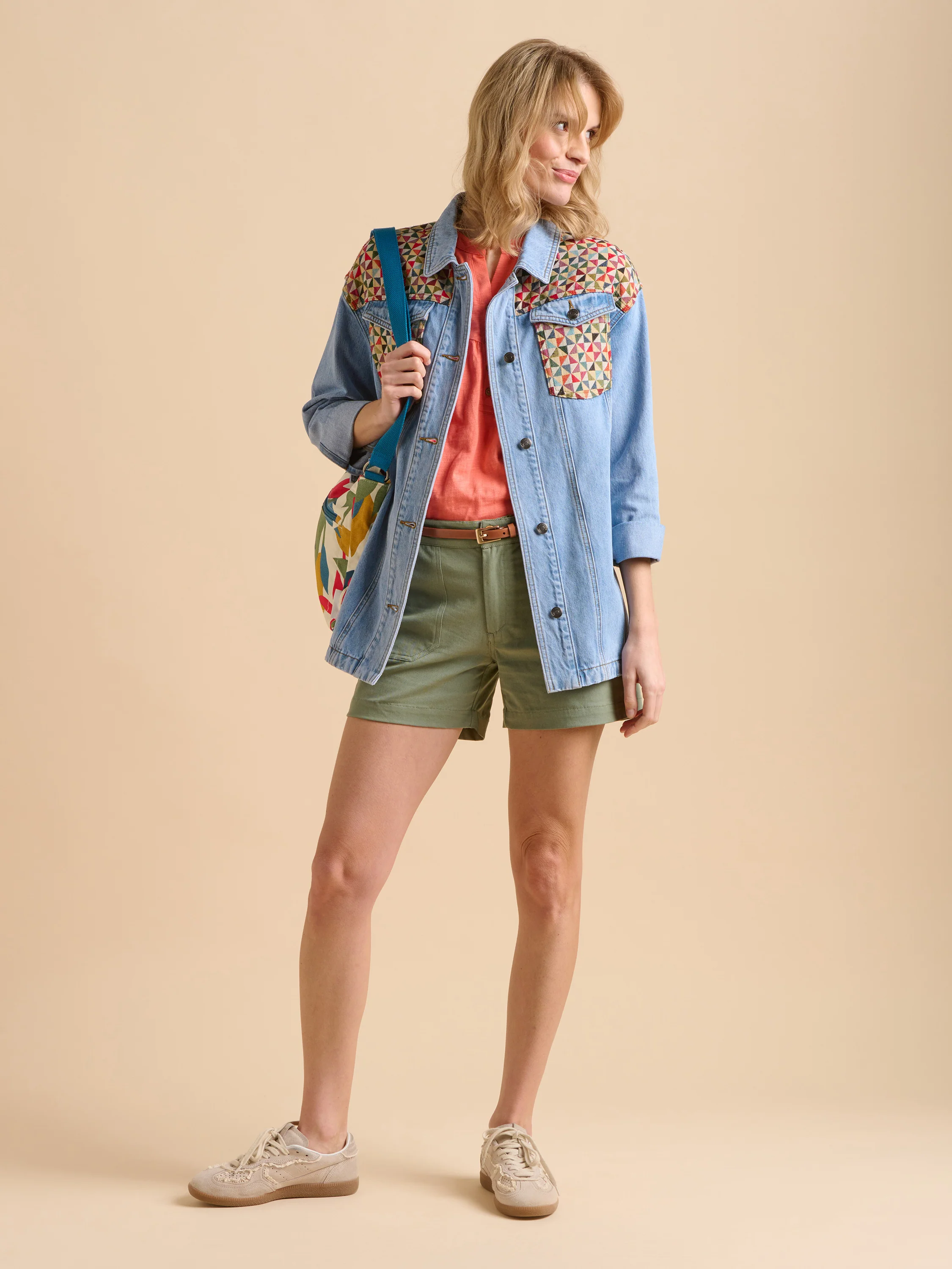 Patchwork Denim Shirt - Image 6