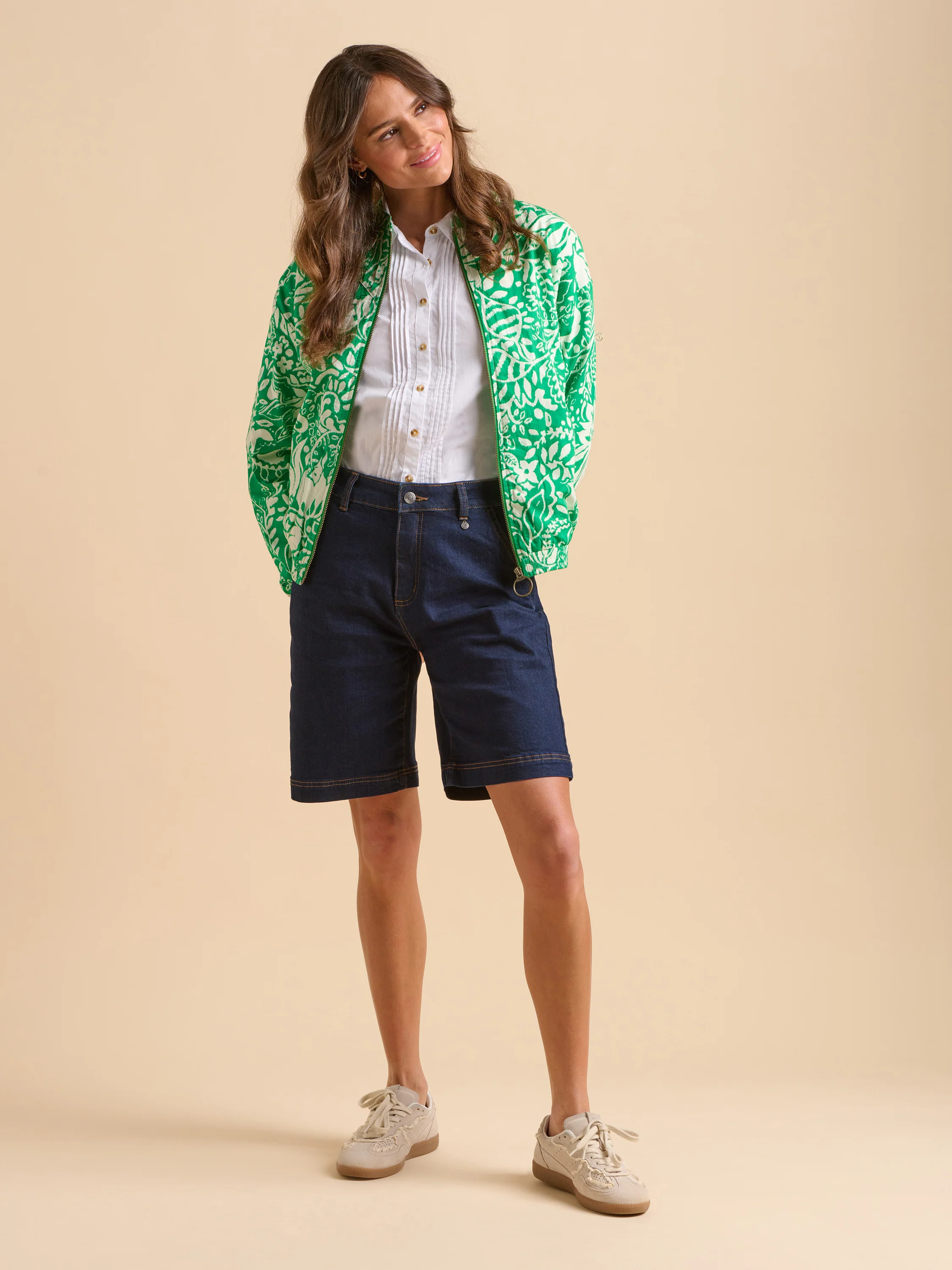 Pin Tuck Bomber Jacket - Image 4