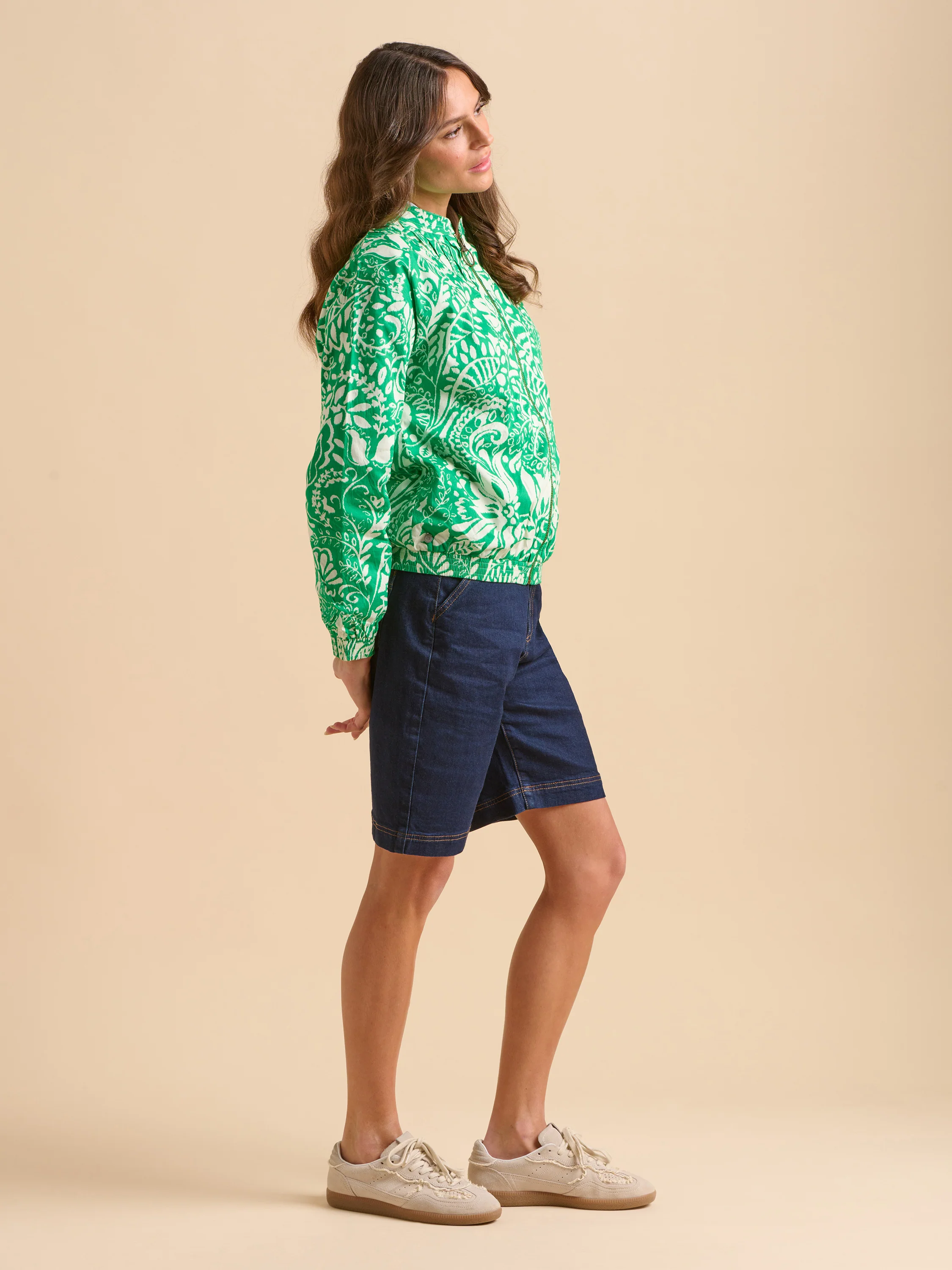 Pin Tuck Bomber Jacket - Image 5