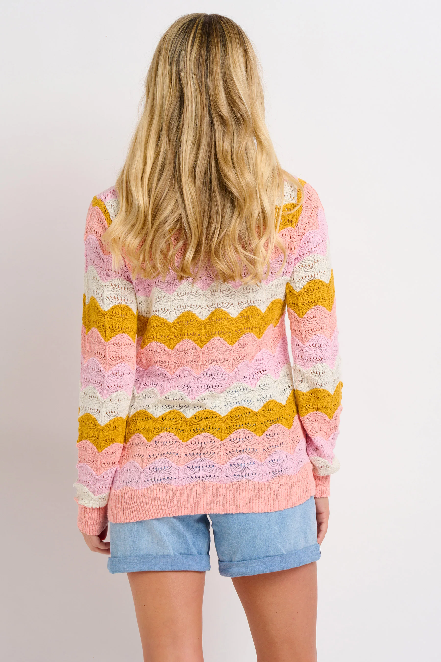 Pointelle Wave Crew Neck - Image 3