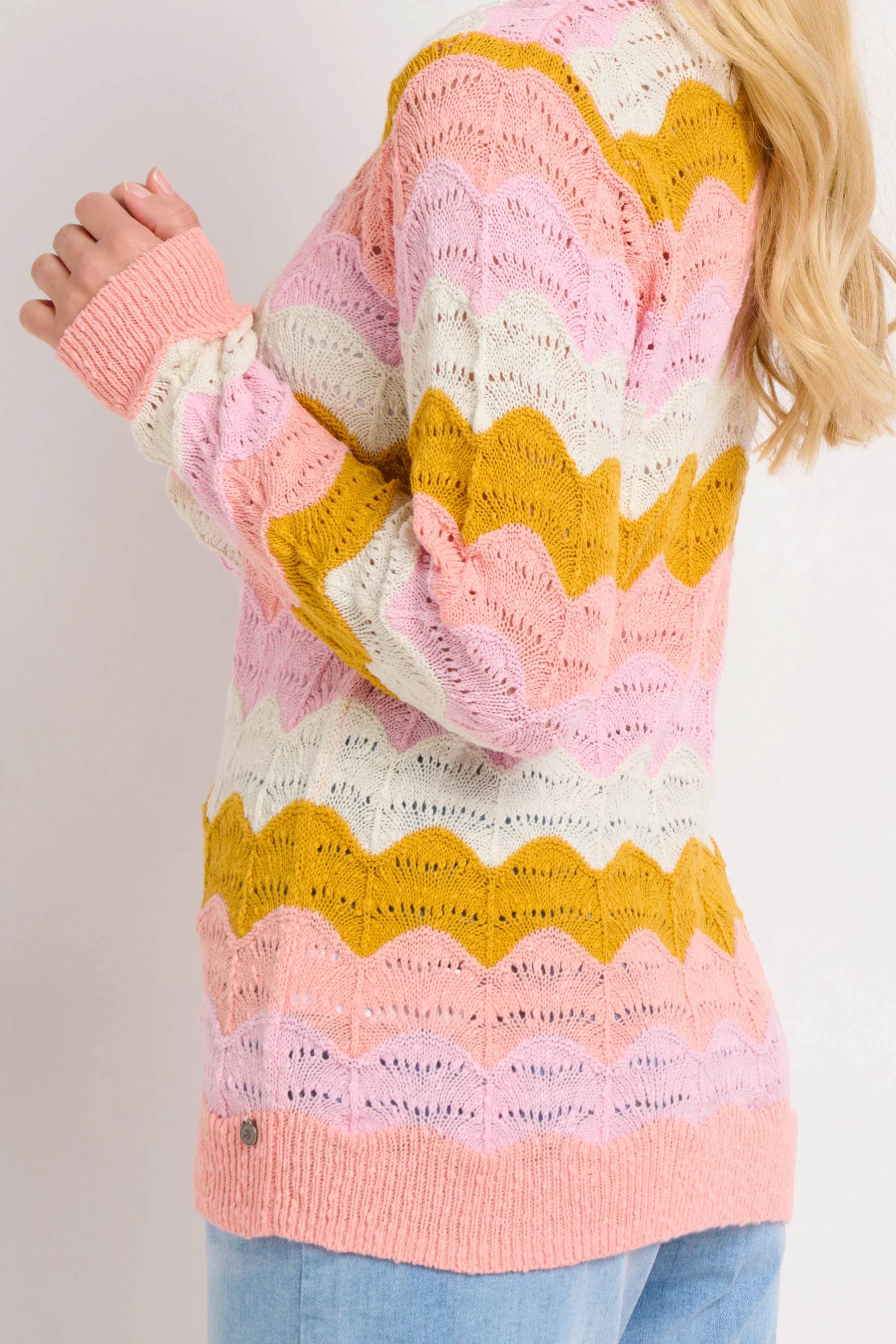 Pointelle Wave Crew Neck - Image 5