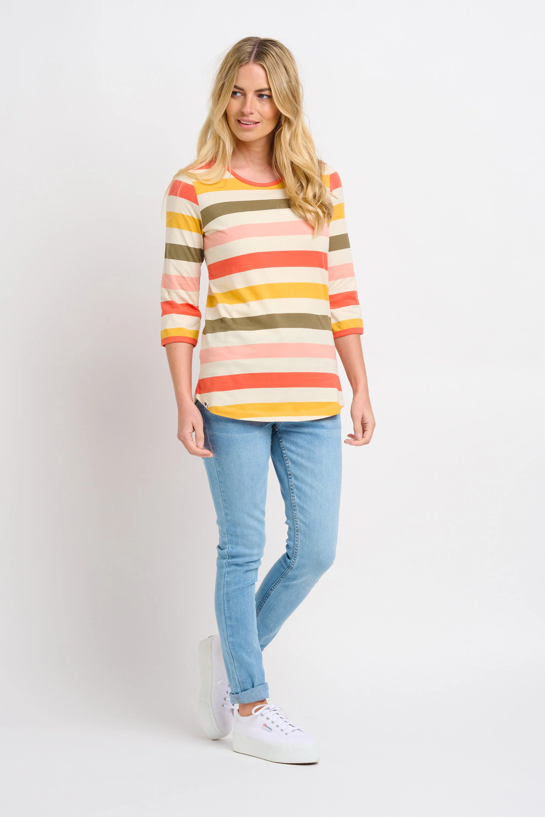 Poppy Stripe Tee - Image 2