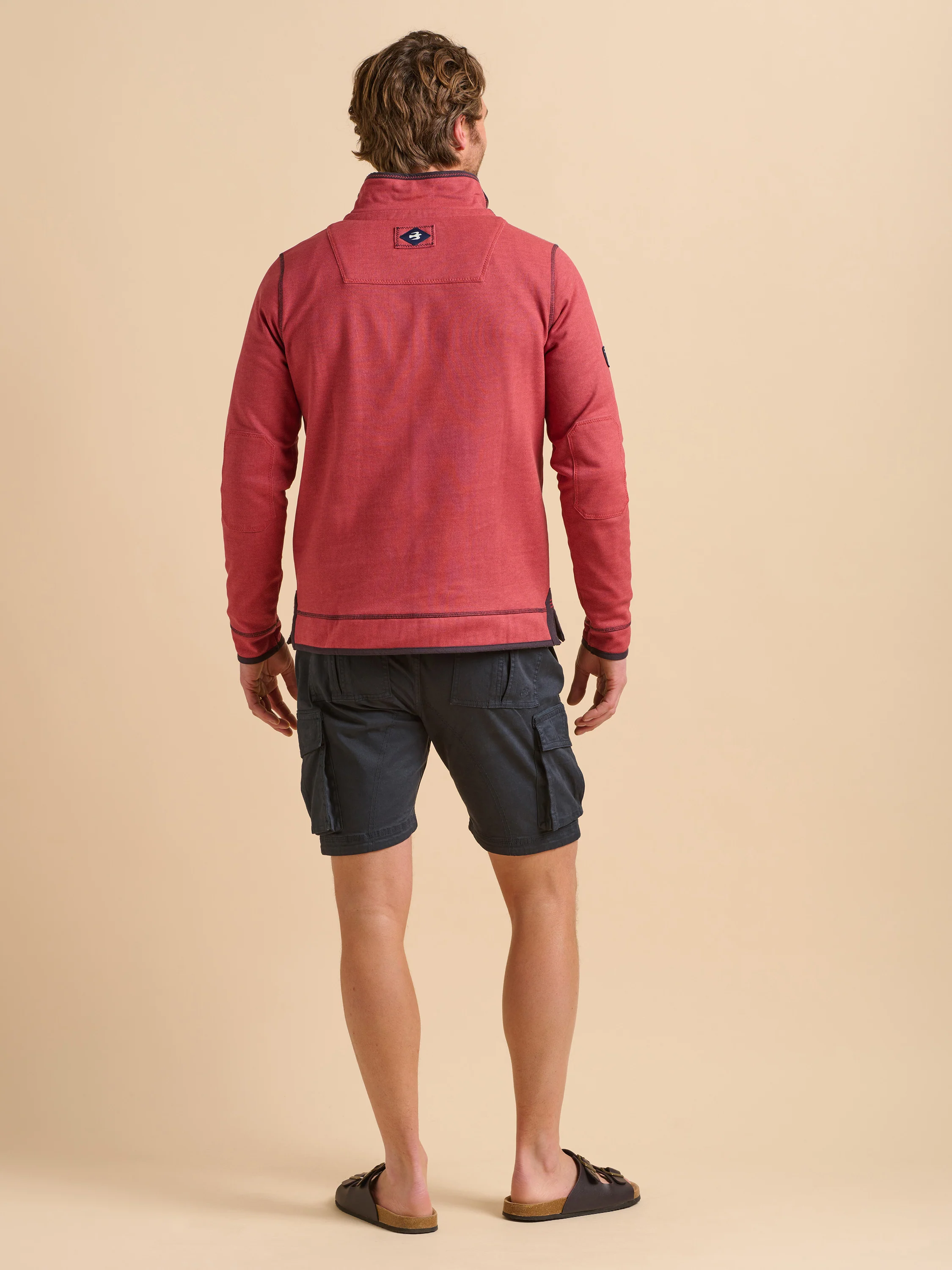 Red Pique Quarter Zip - Image 2