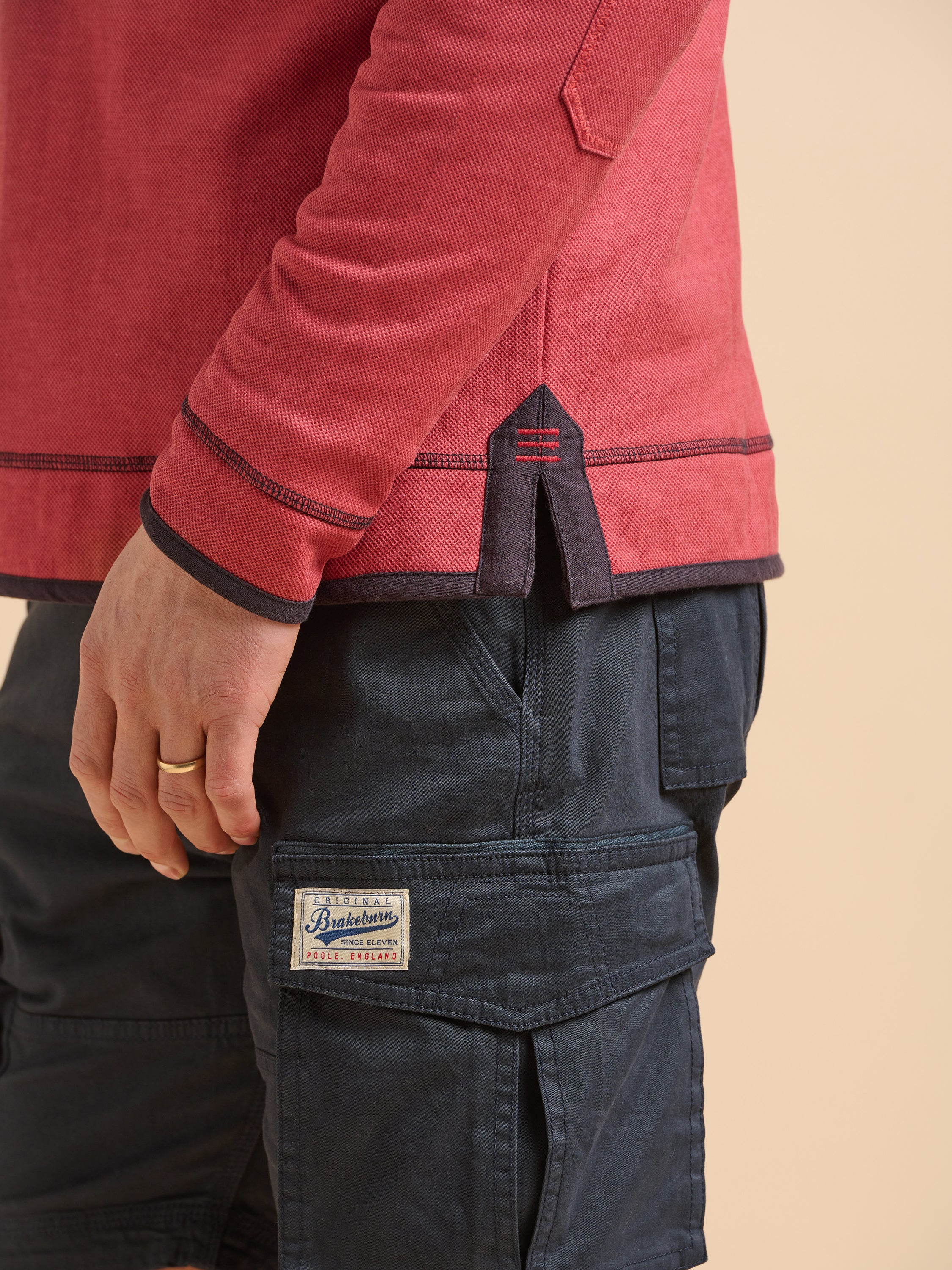 Red Pique Quarter Zip - Image 6