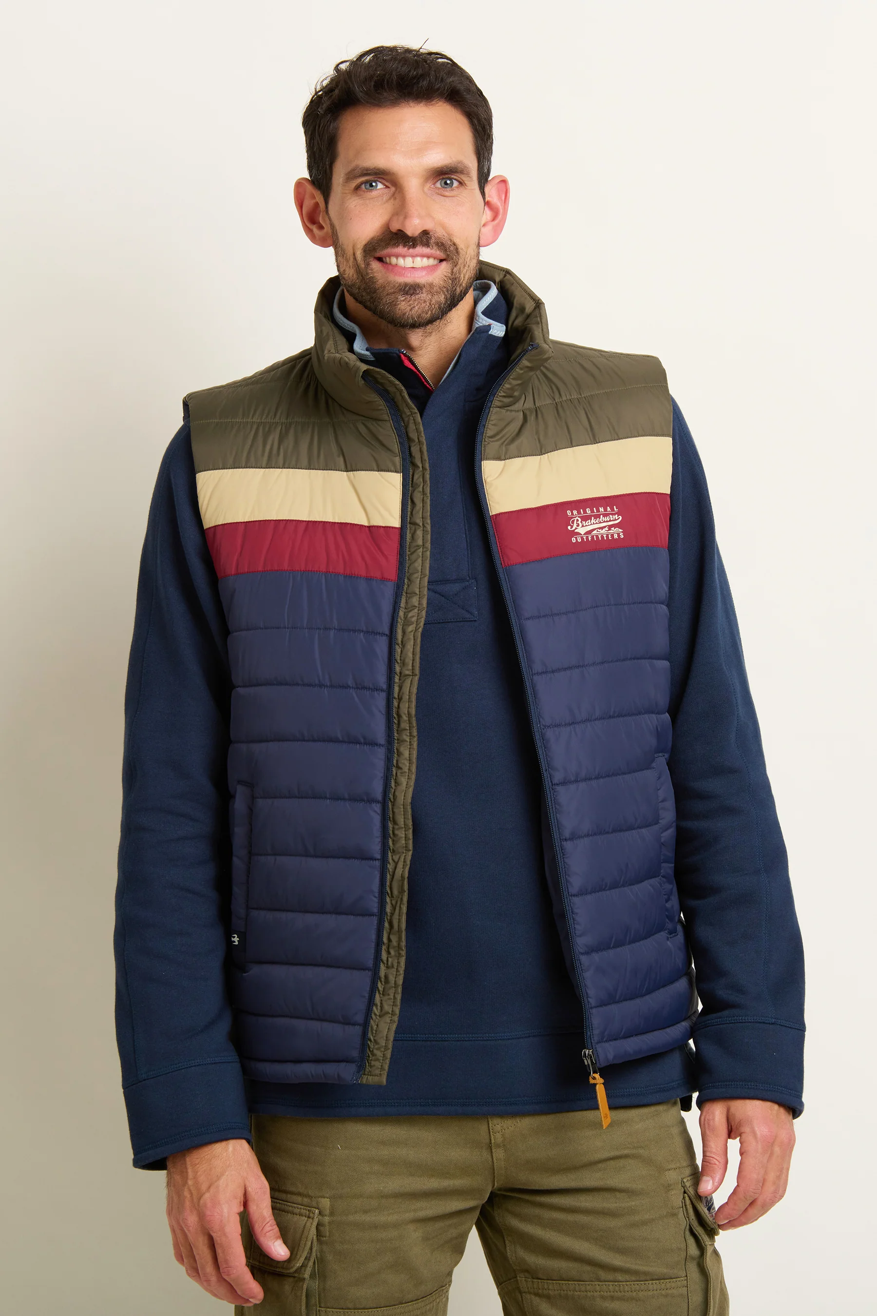 Retro Stripe Gilet - Image 2