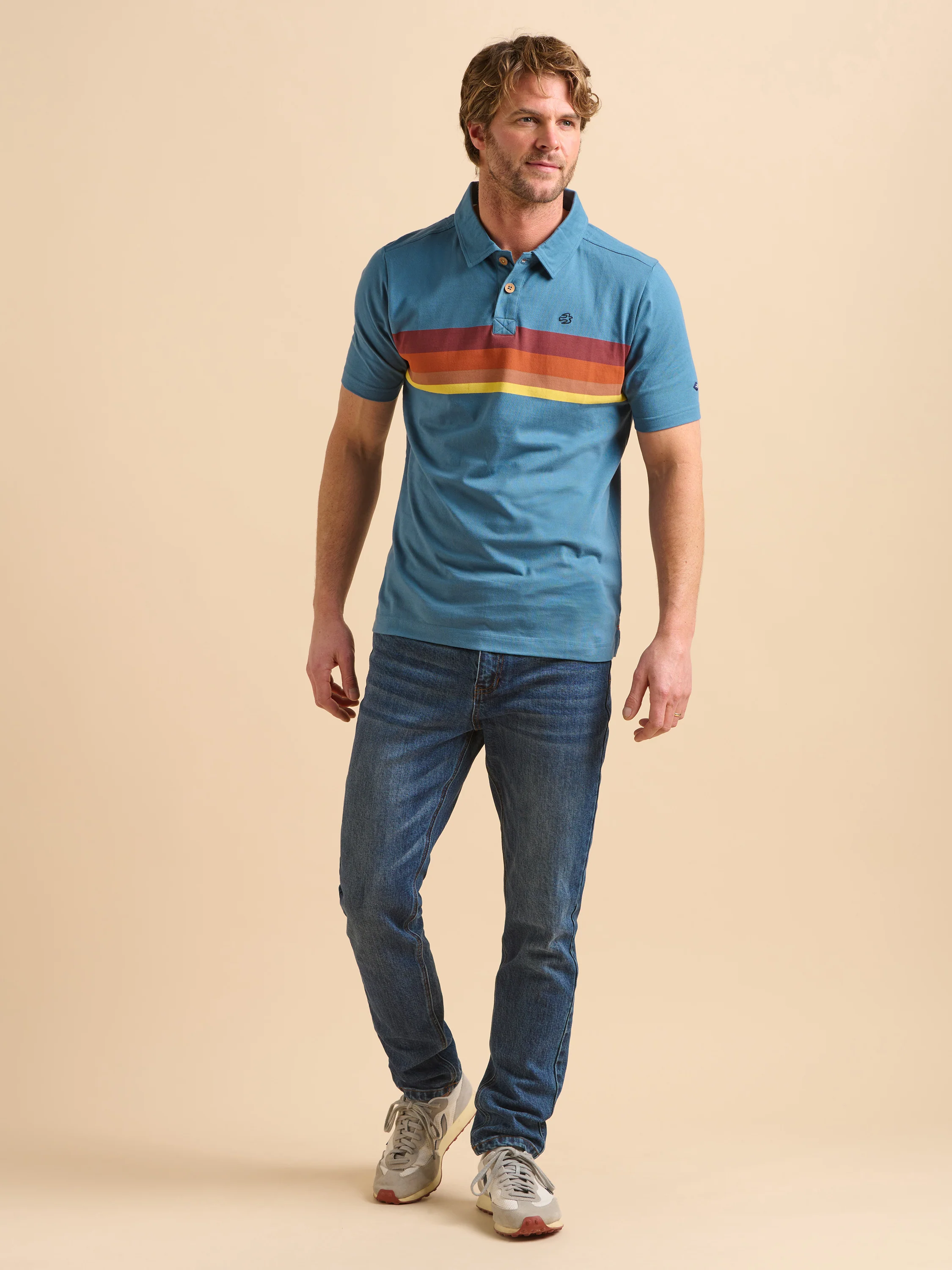 Retro Stripe Polo - Image 5