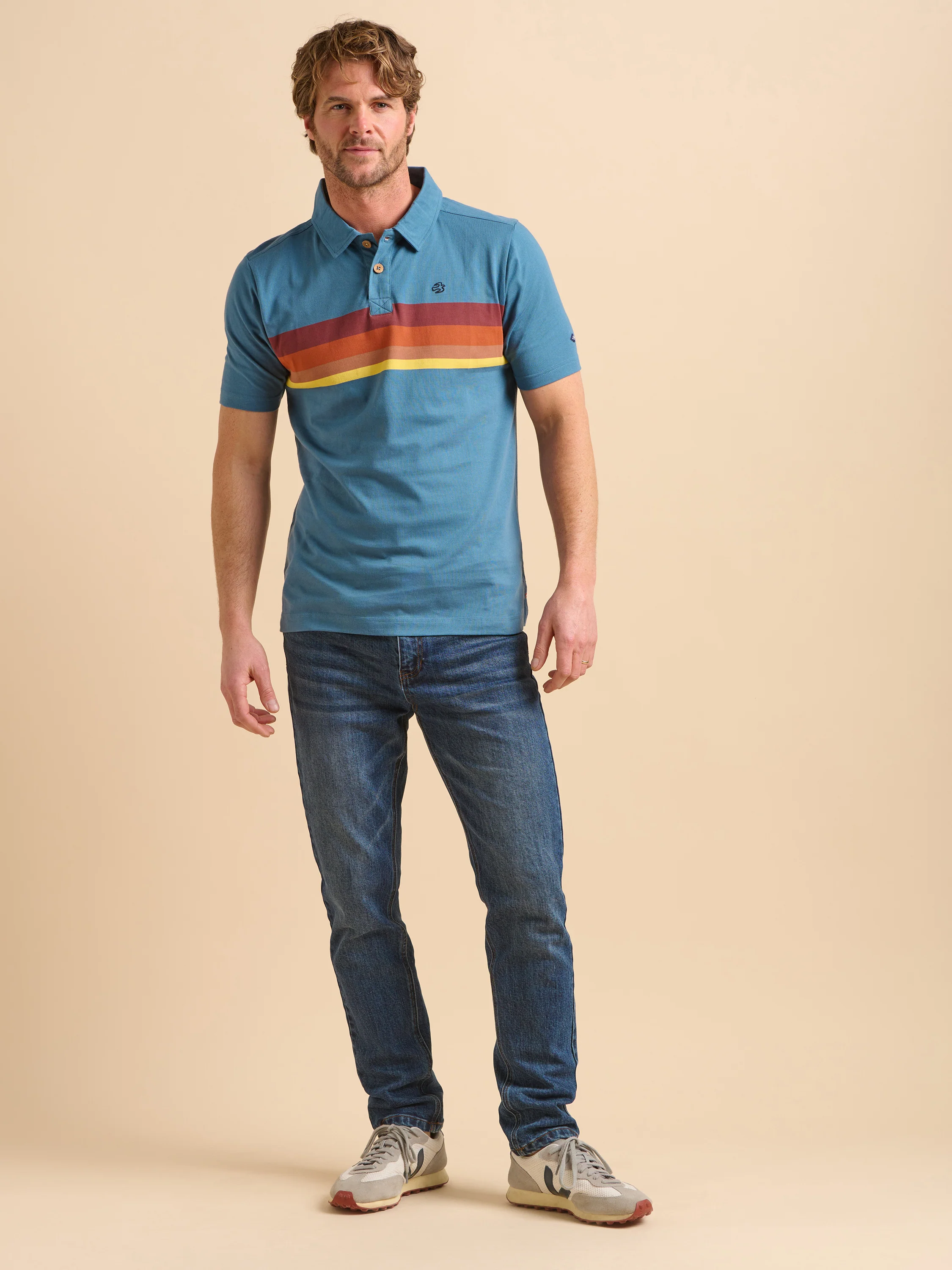 Retro Stripe Polo - Image 6
