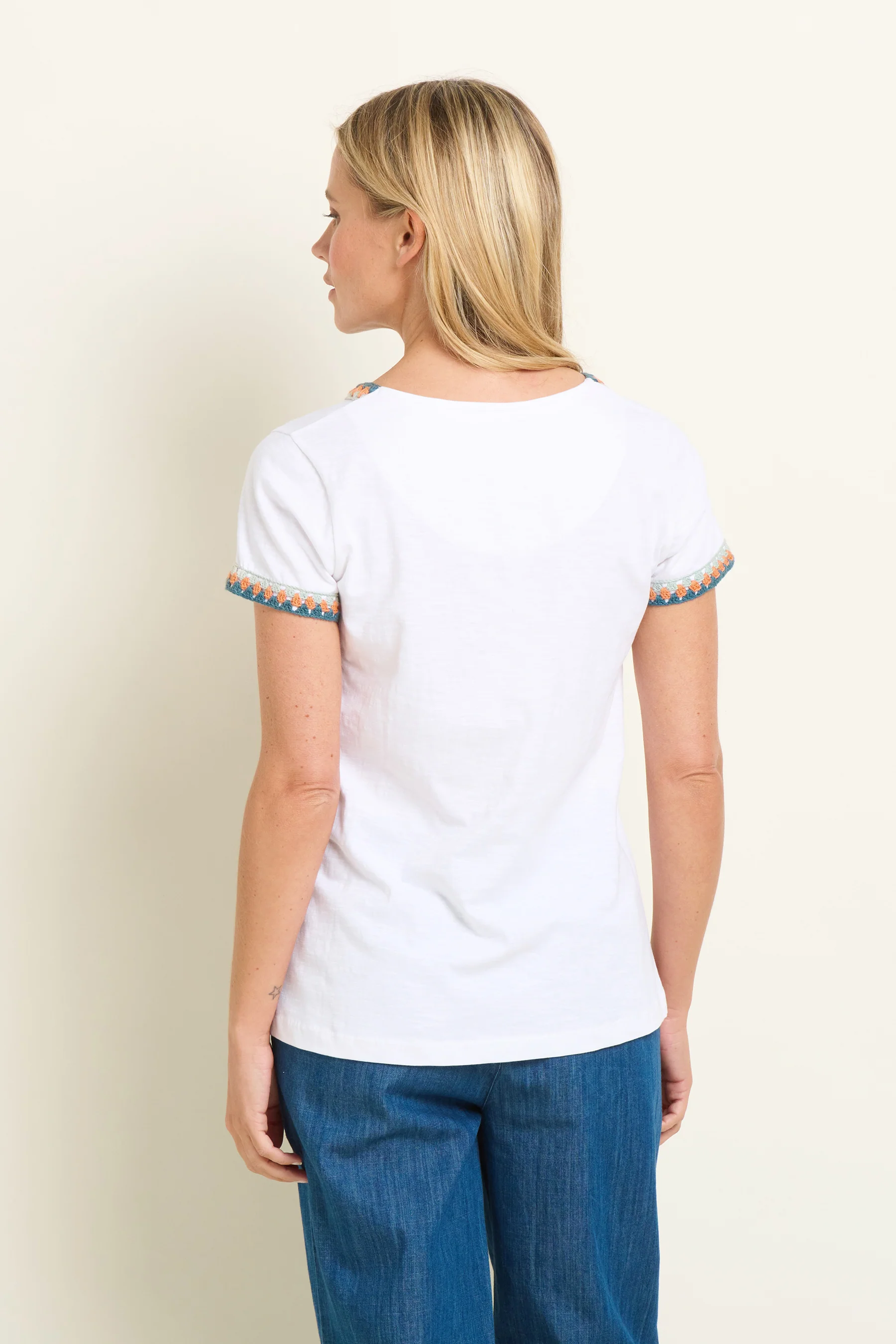 Reya Crochet Trim Tshirt - Image 4