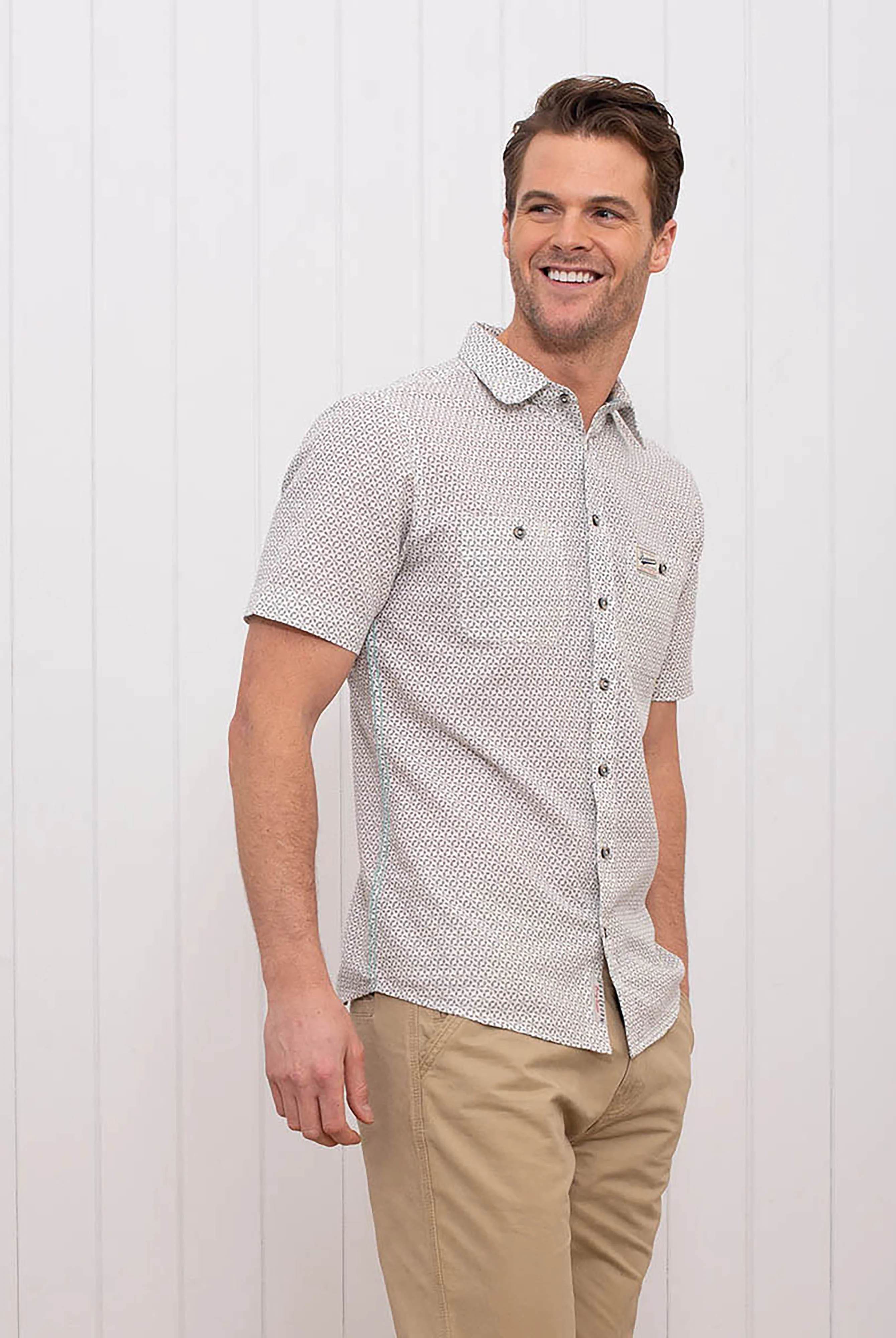 Short Sleeve Geo Floral Shirt - Image 2