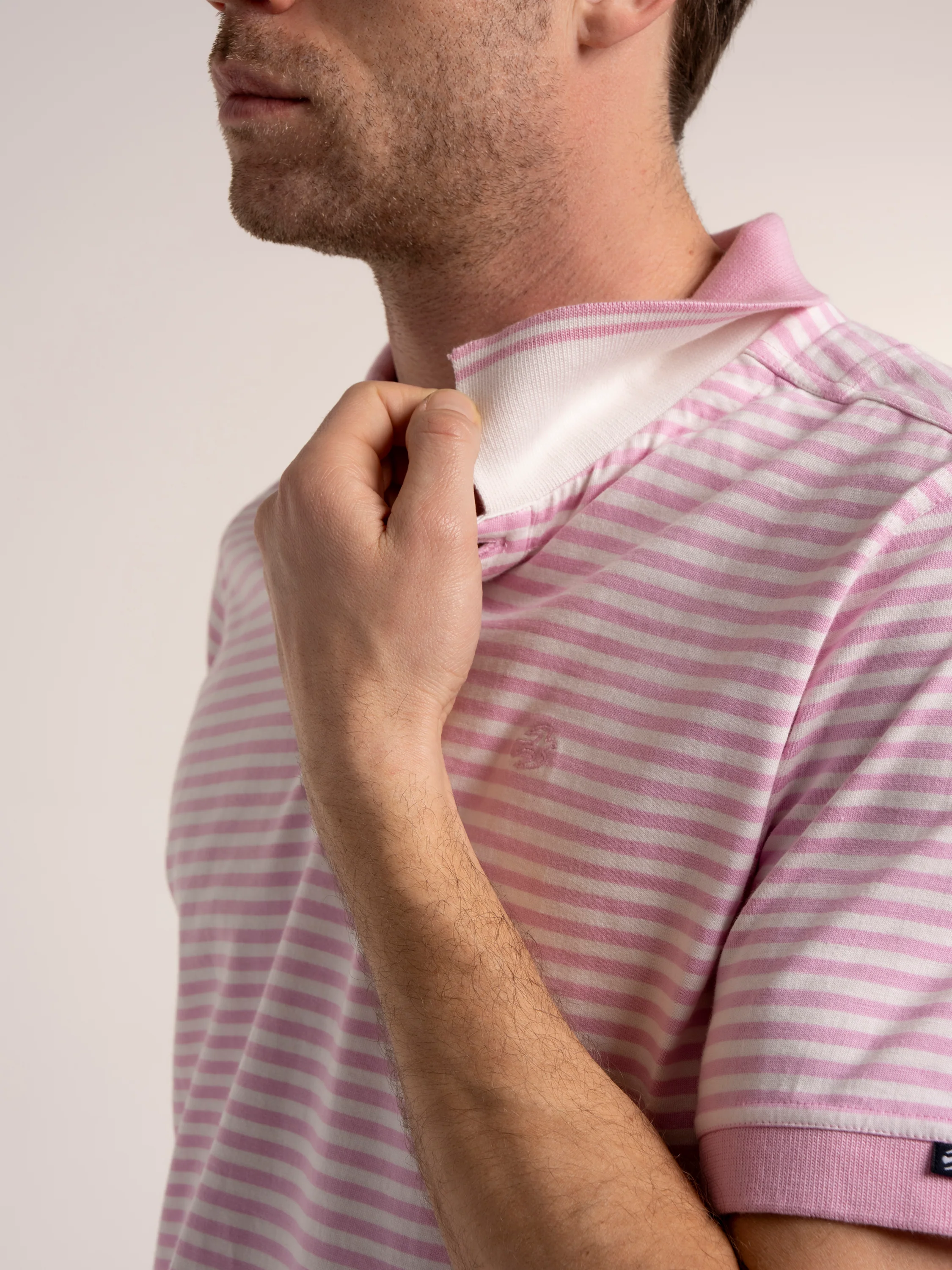 Salehurst Stripe Jersey Polo - Image 7